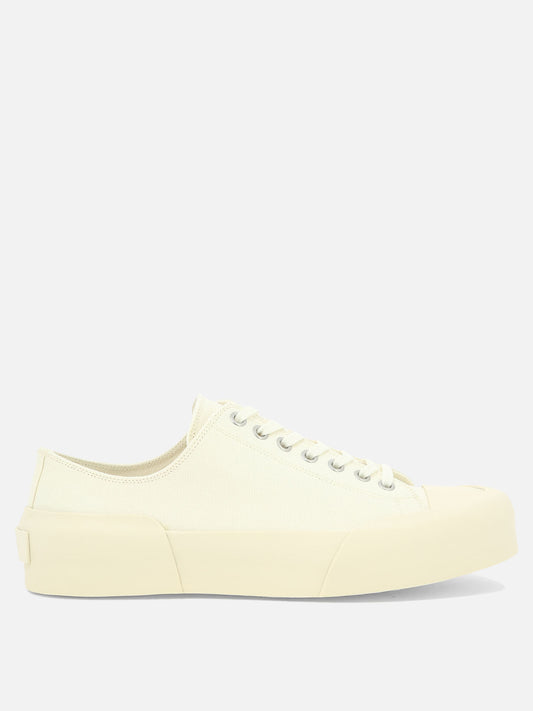 Low top sneakers 100% cotton - 100% rubber  White - Jil Sander Women | PLP | VIETTI Online Store 
