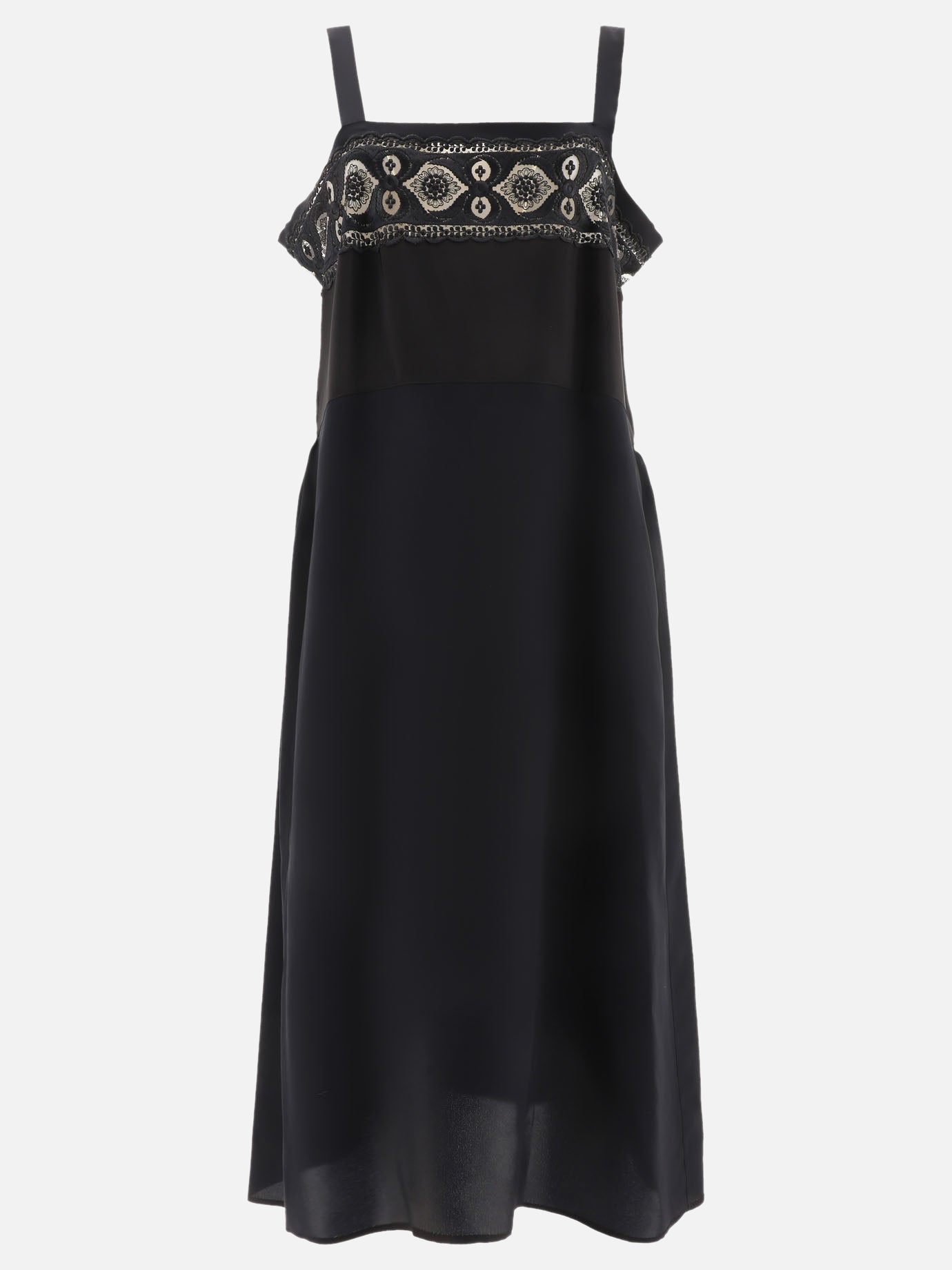 Midi dresses Embroidered  Black - Maison Margiela Women | PDP | VIETTI Online Store | Zoom-Modal
