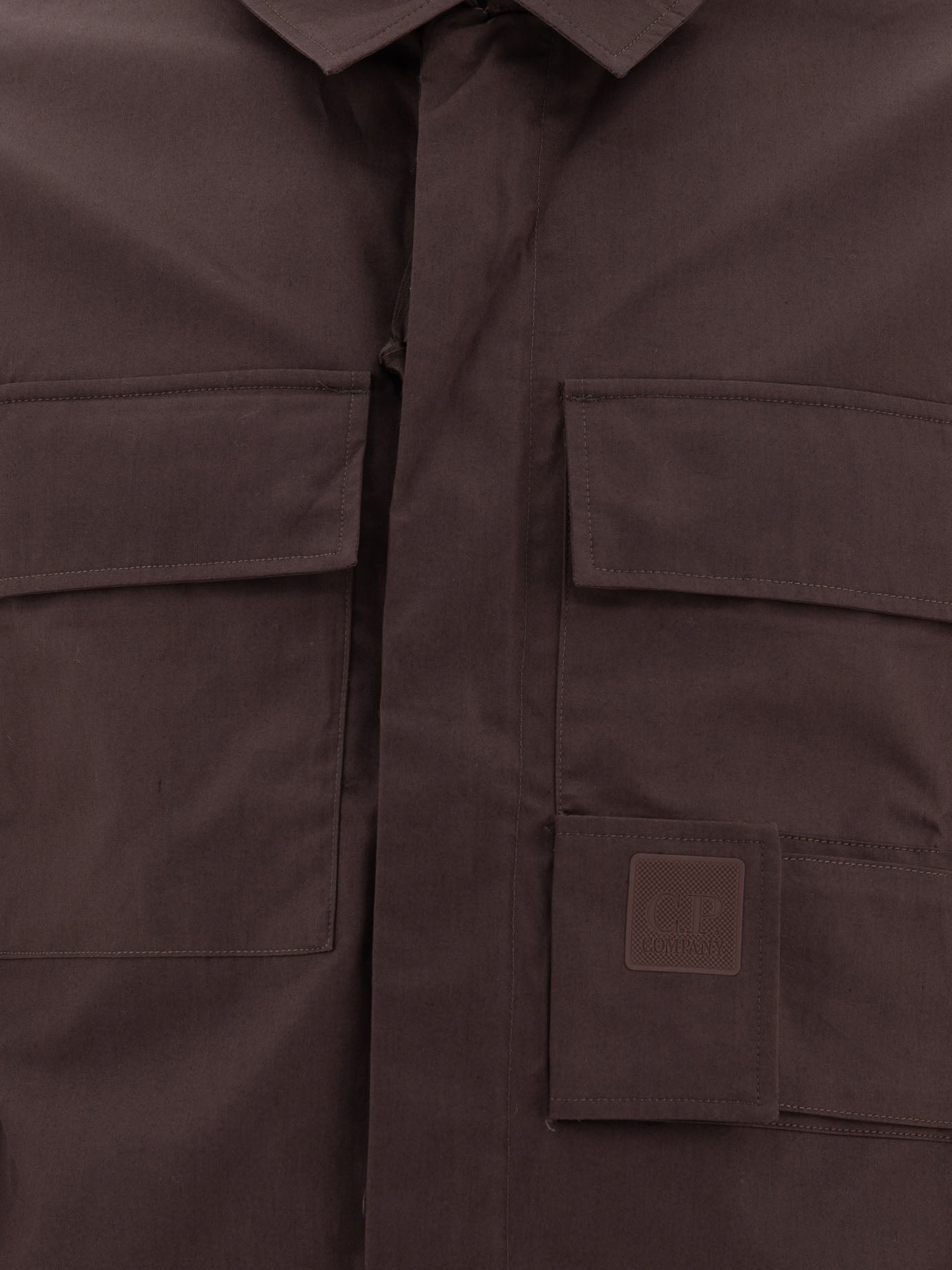 C.P. Company "The Metropolis Serie Utility" gabardine overshirt Brown