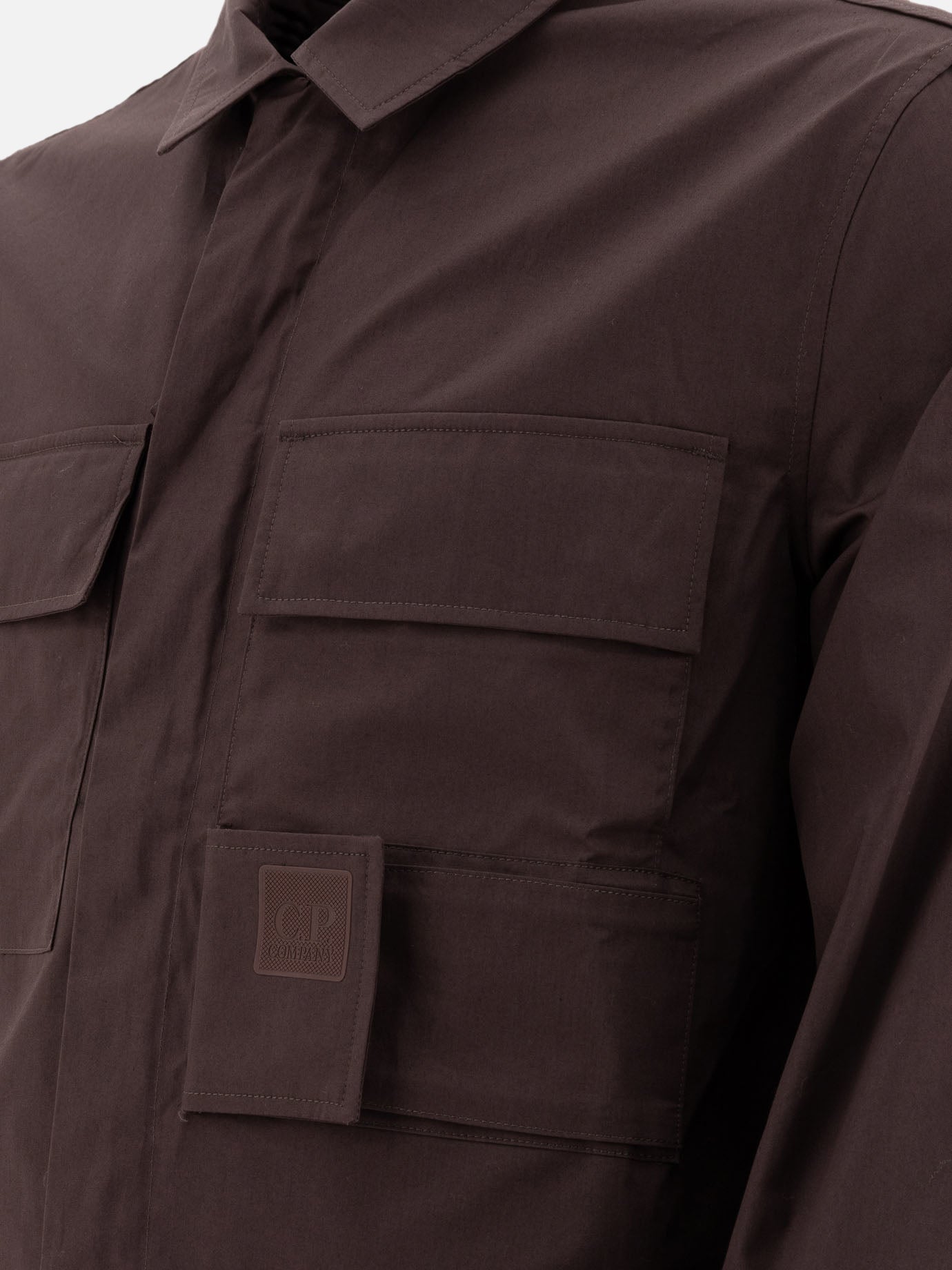 C.P. Company "The Metropolis Serie Utility" gabardine overshirt Brown