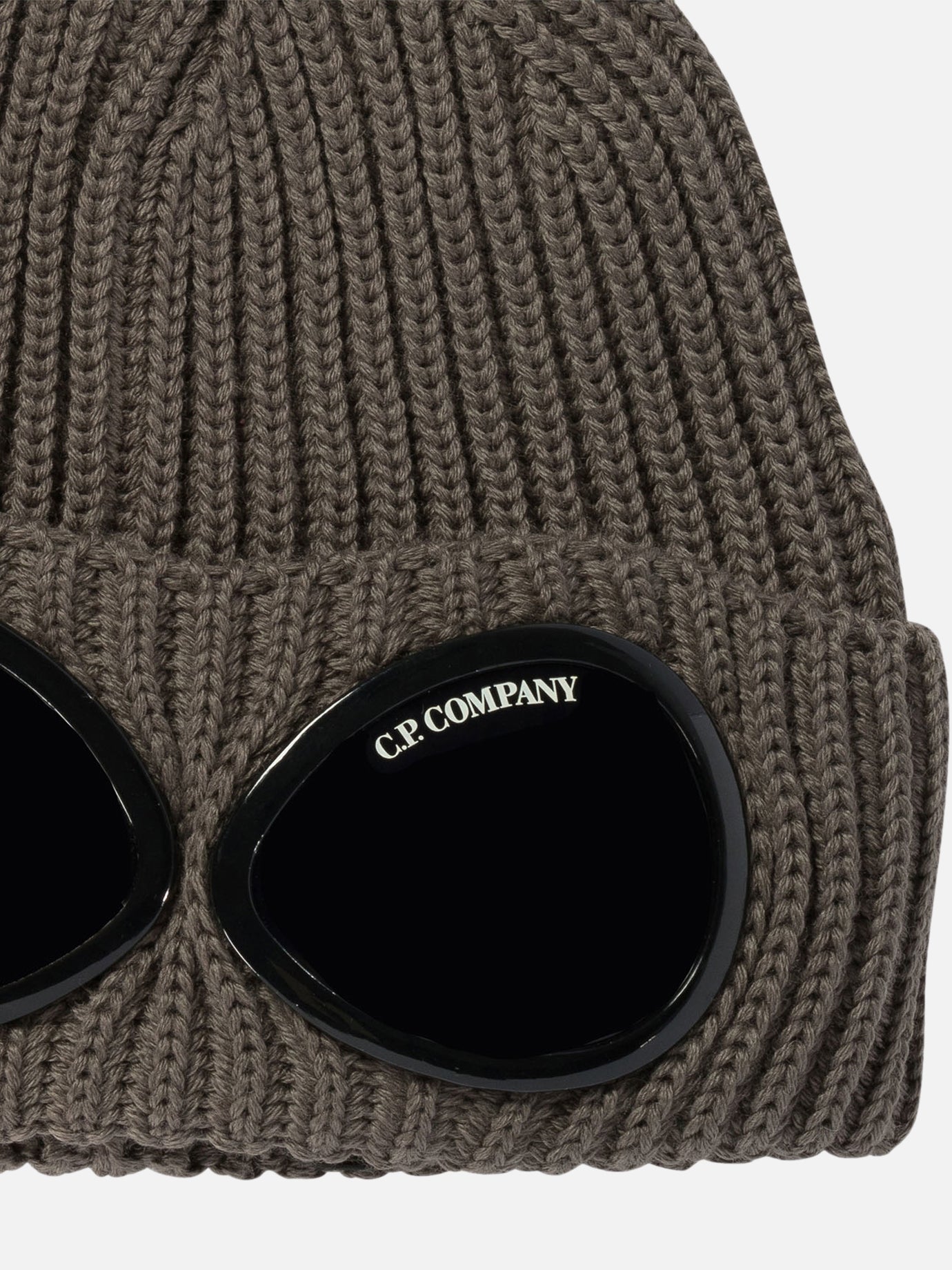 C.P. Company "Goggle" extra fine merino wool beanie Grey