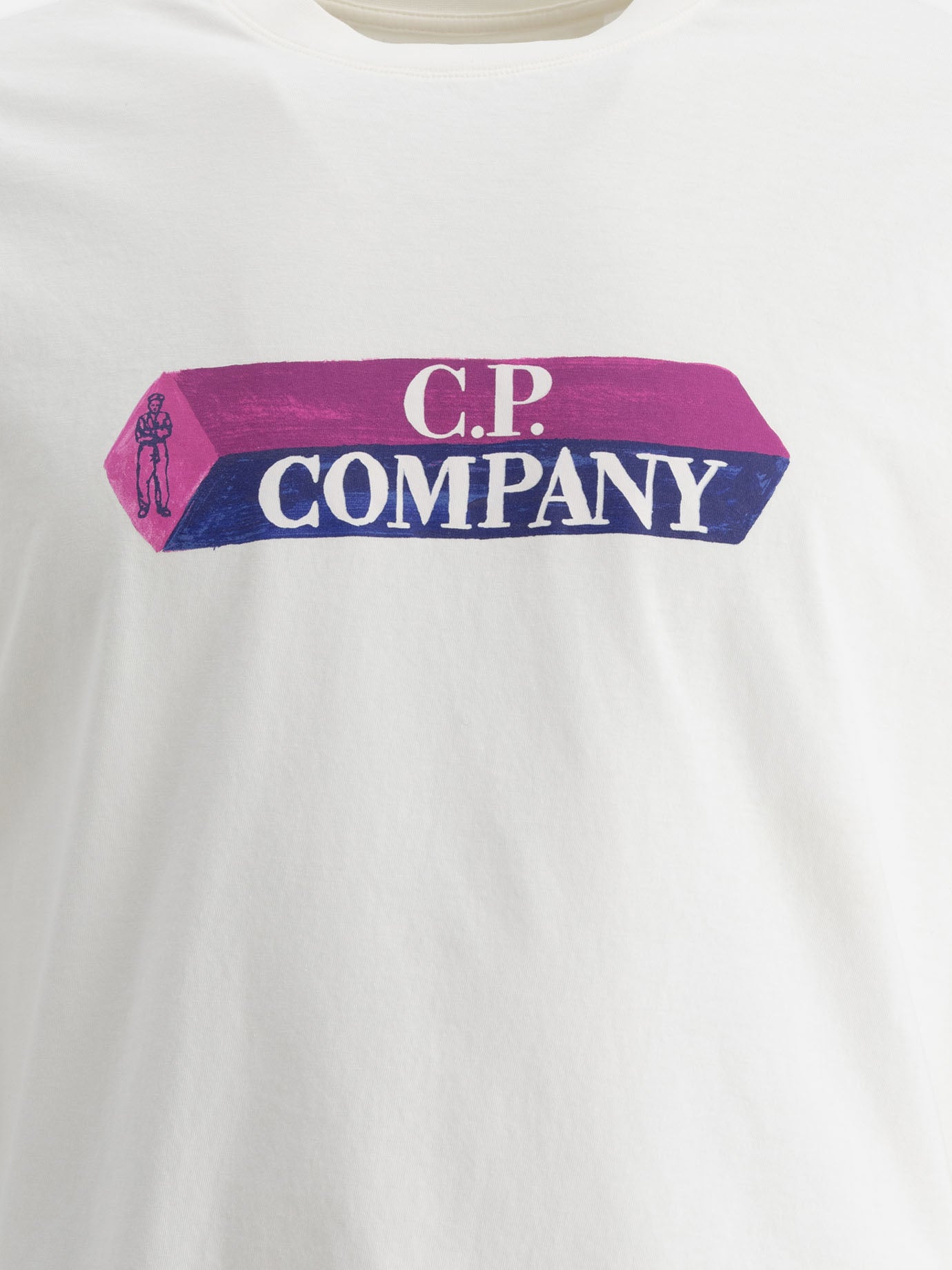 C.P. Company "30/1 Jersey 3D Logo" t-shirt White