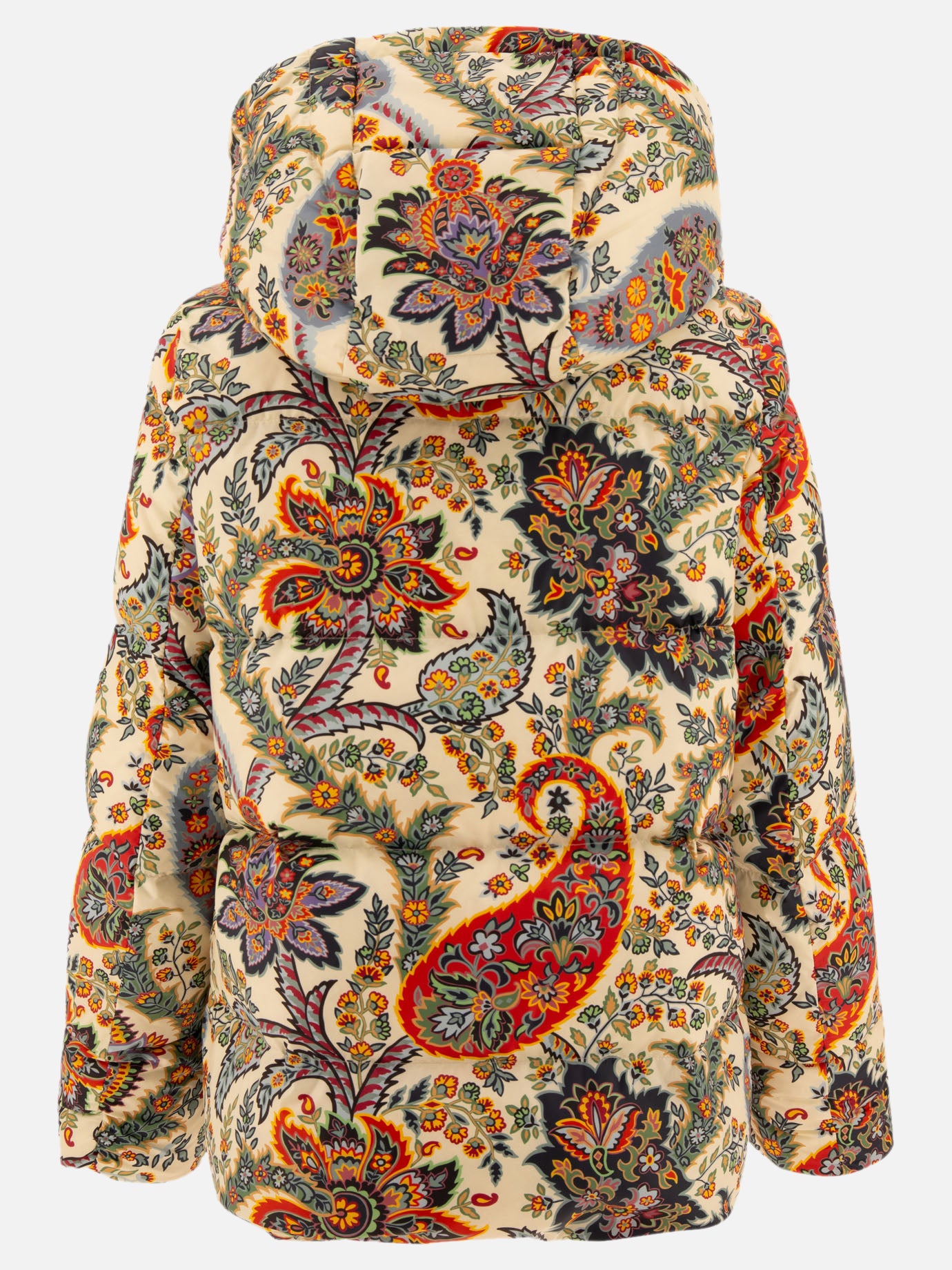 Paisley-print down jacket