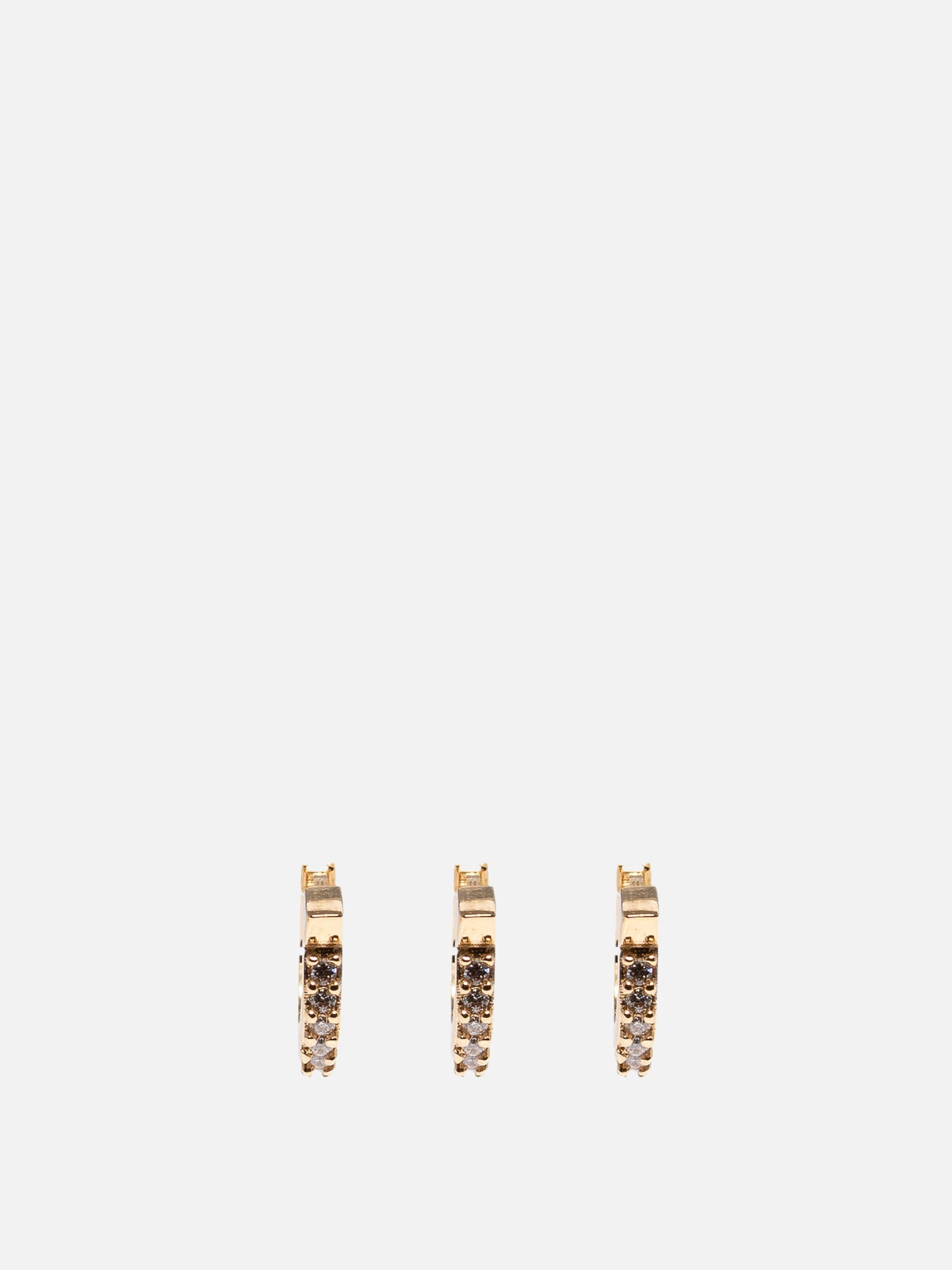 Ferragamo "Gancini Crystals" earrings Gold