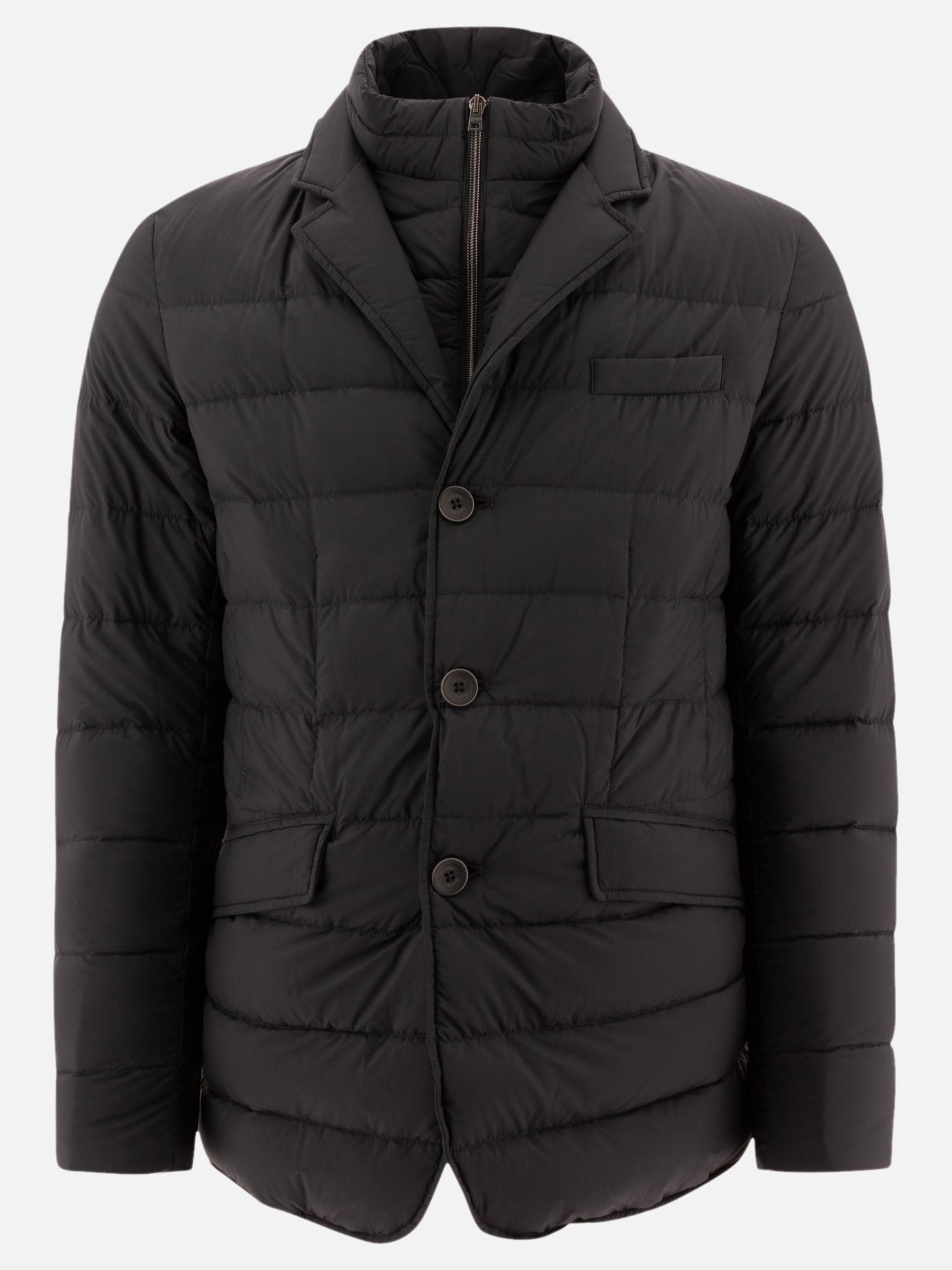 Down jackets Solid colour  Black - Herno Men | PDP | VIETTI Online Store | Zoom-Modal
