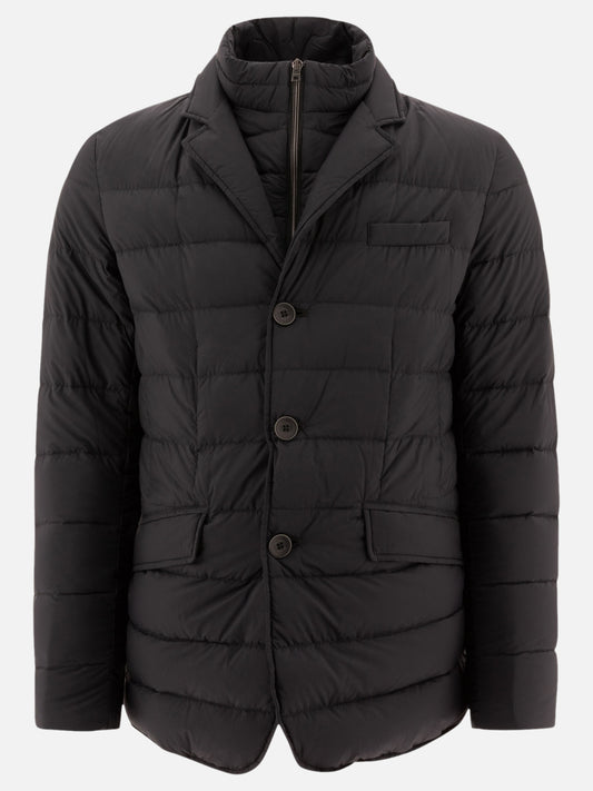 Down jackets Solid colour  Black - Herno Men | PLP | VIETTI Online Store 
