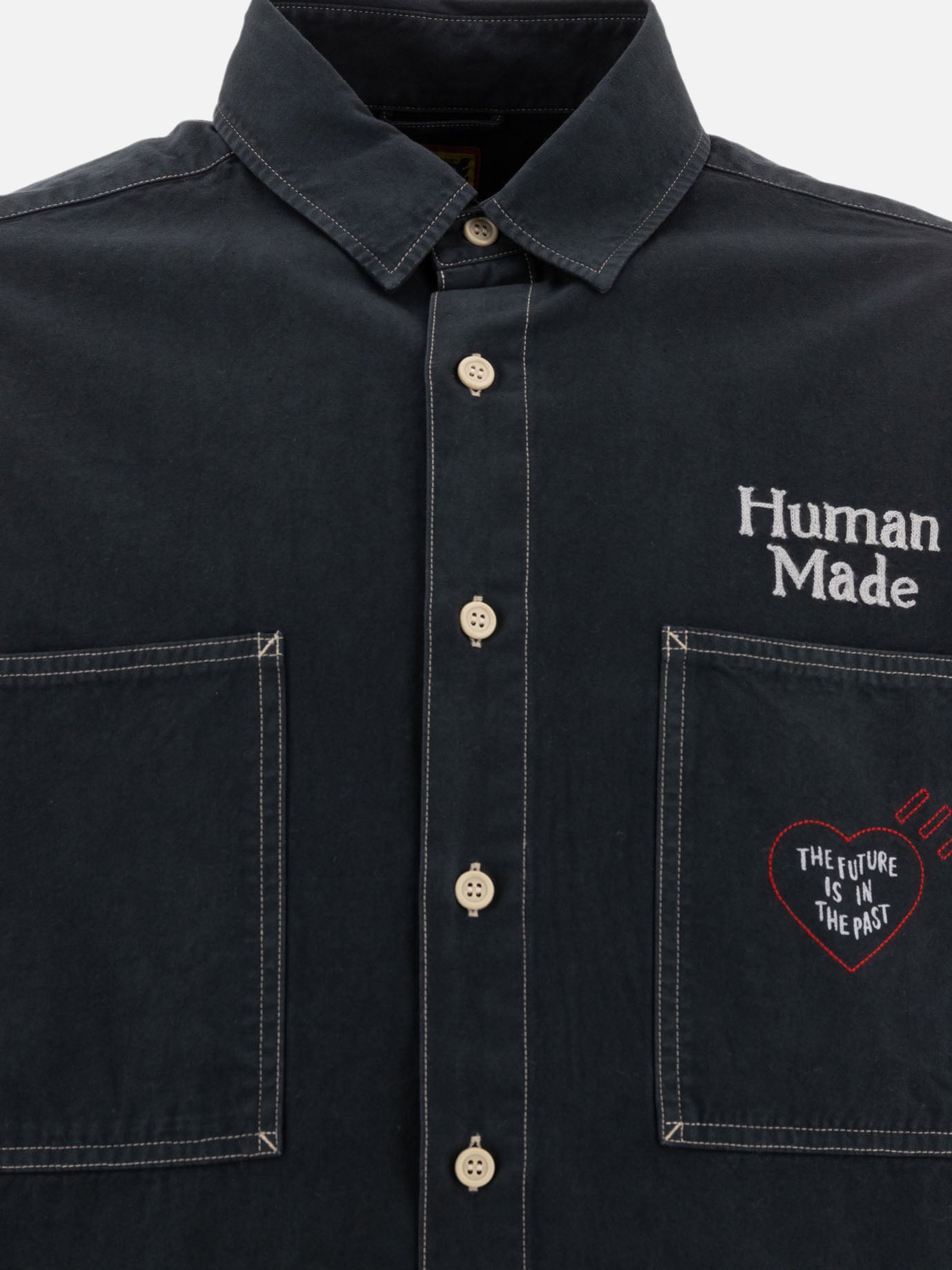 Human Made "Stitch Work" shirt Black