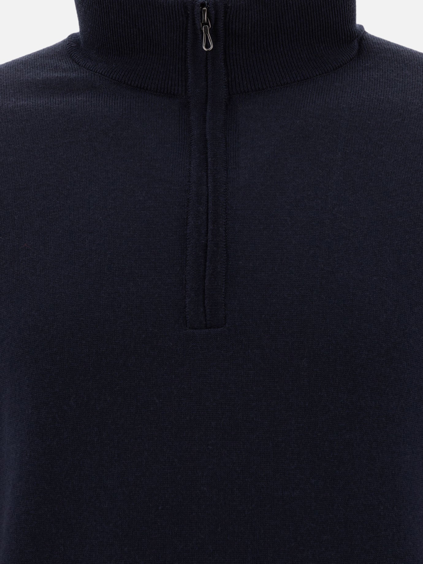 John Smedley "Tapton" half-zip sweater Blue