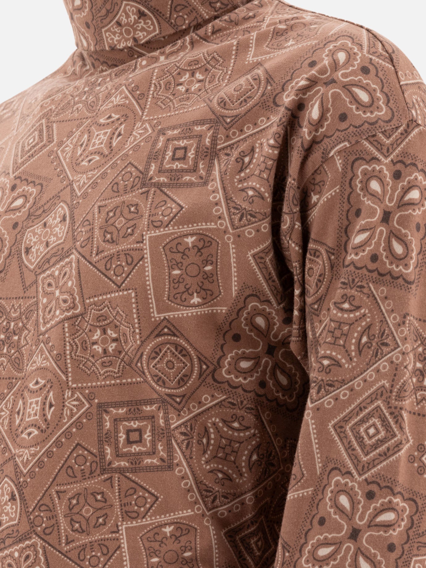T-shirt lupetto Print  Marrone - KAPITAL Uomo | PDP | VIETTI Online Store | Zoom-Modal_4
