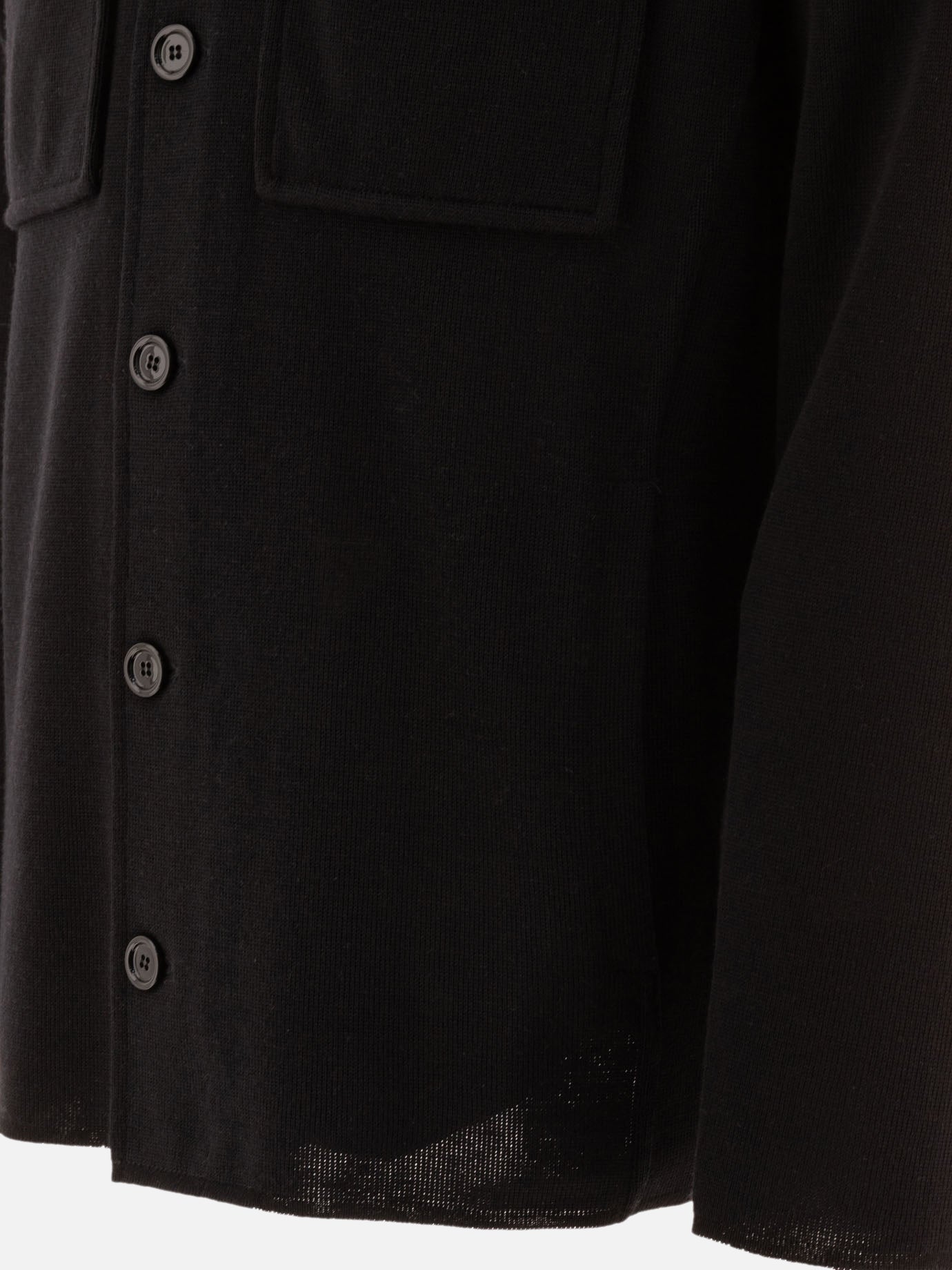 Lardini Wool overshirt Black