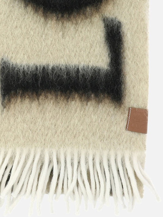Fringed scarves 49% wool 47% mohair 4% polyamide  Beige - Loewe Men | PLP | VIETTI Online Store | 2
