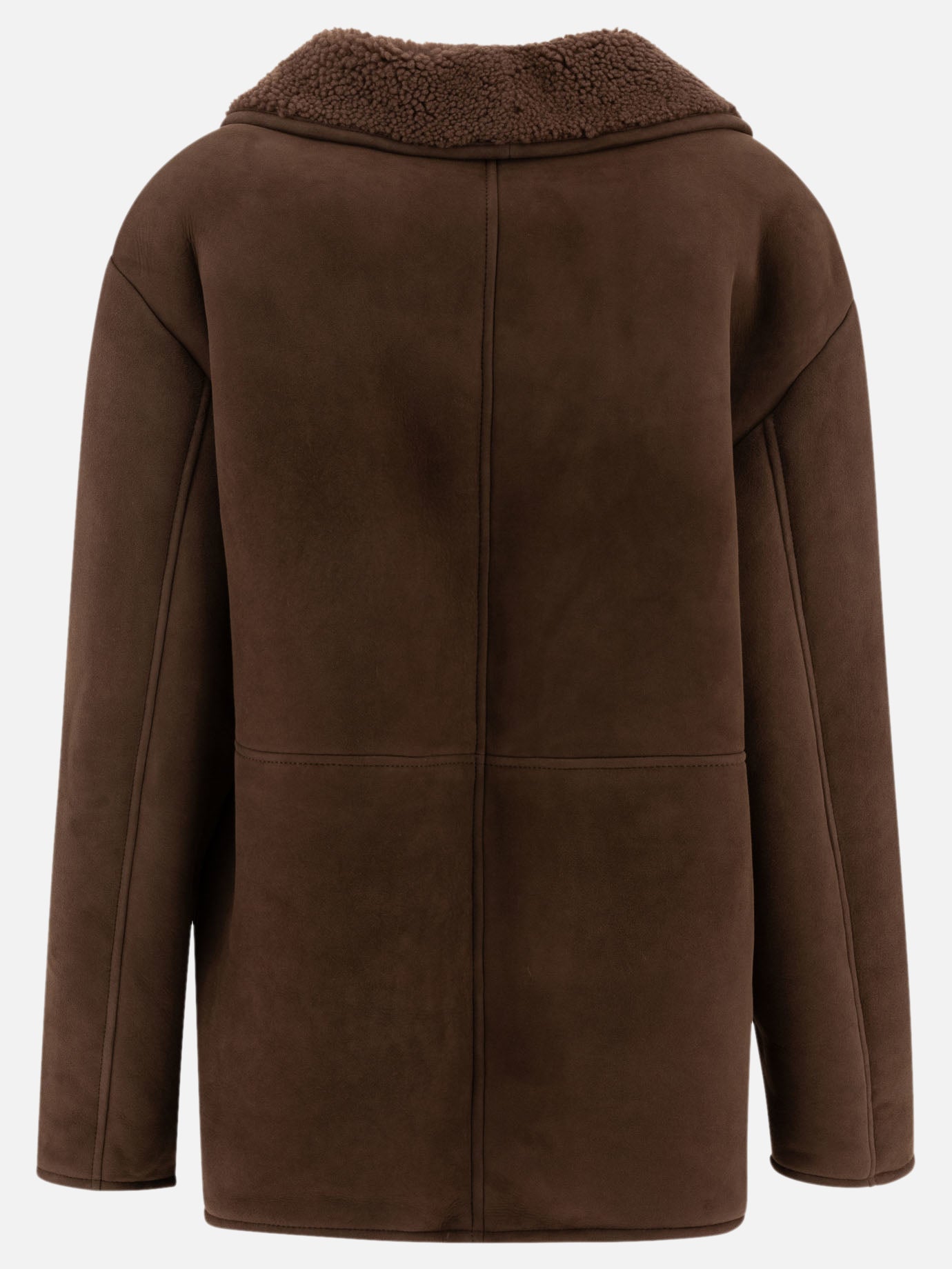 Loulou Studio "Cirebo" shearling jacket Brown