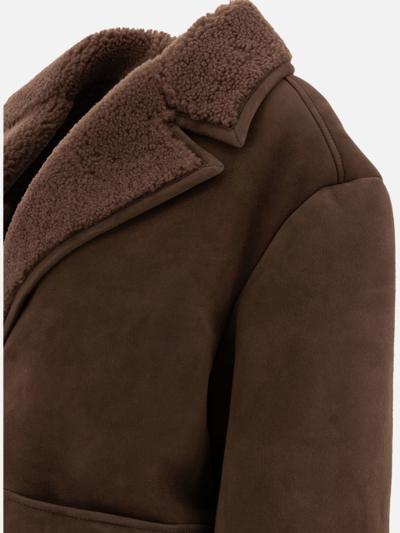 Loulou Studio "Cirebo" shearling jacket Brown