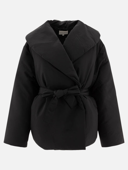 Loulou Studio "Cleon" self-tie down jacket Black