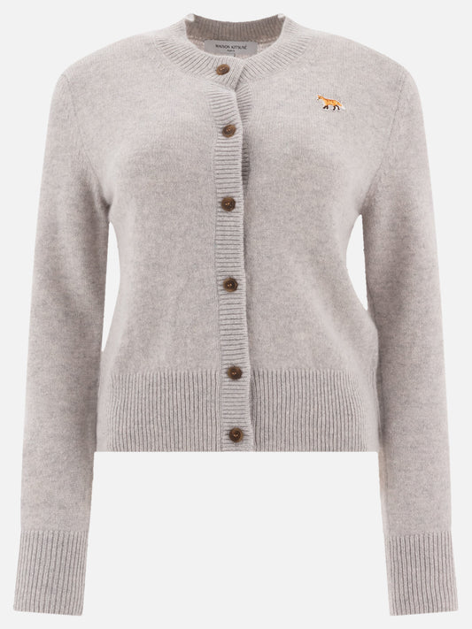 Maison Kitsuné "Baby Fox" cardigan Grey