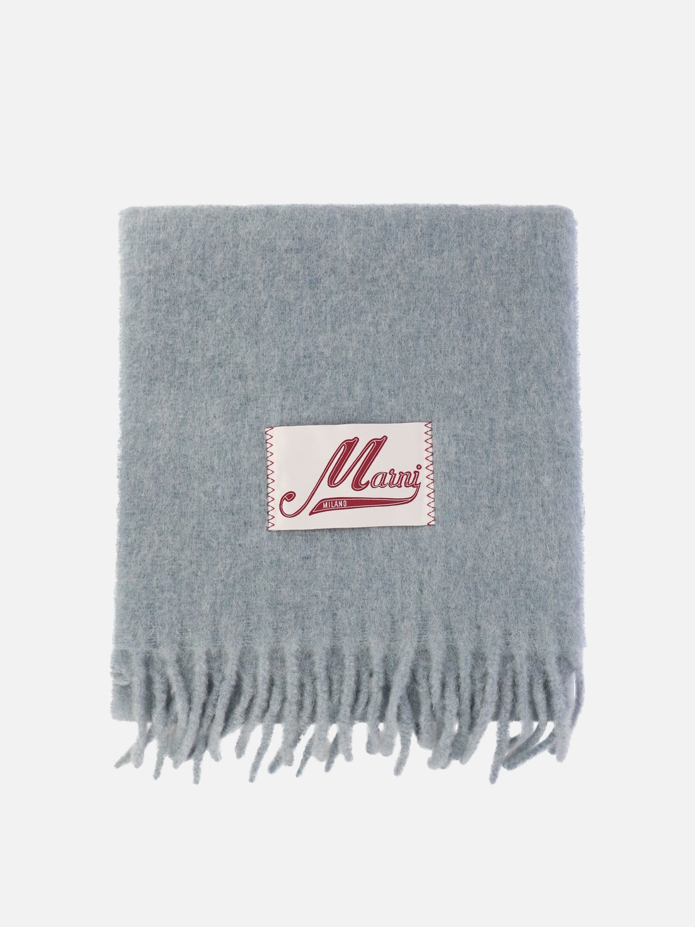 Marni Alpaca scarf Light blue