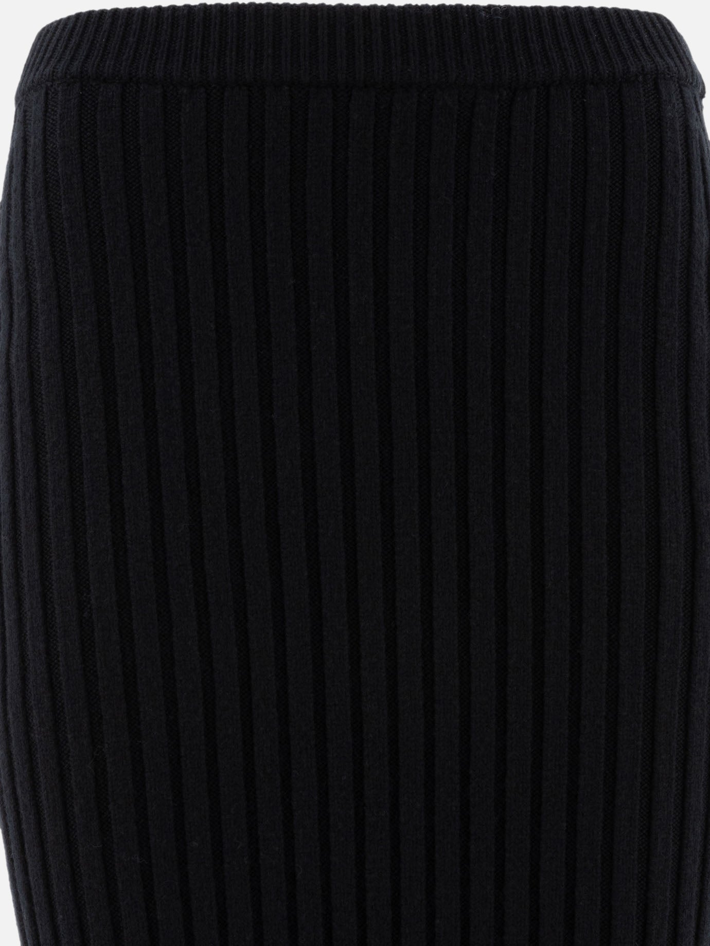 Wool and cashmere knit skirt