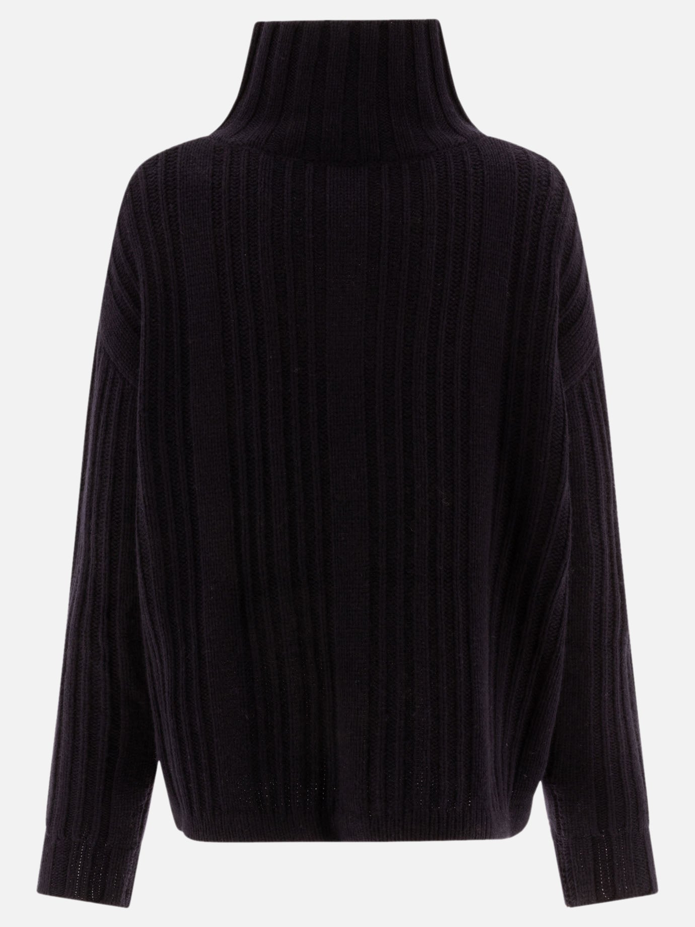 Max Mara Wool and cashmere turtleneck sweater Blue