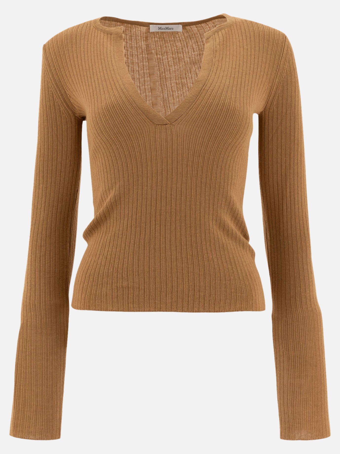 Max Mara "Urlo" cashmere and silk sweater Beige