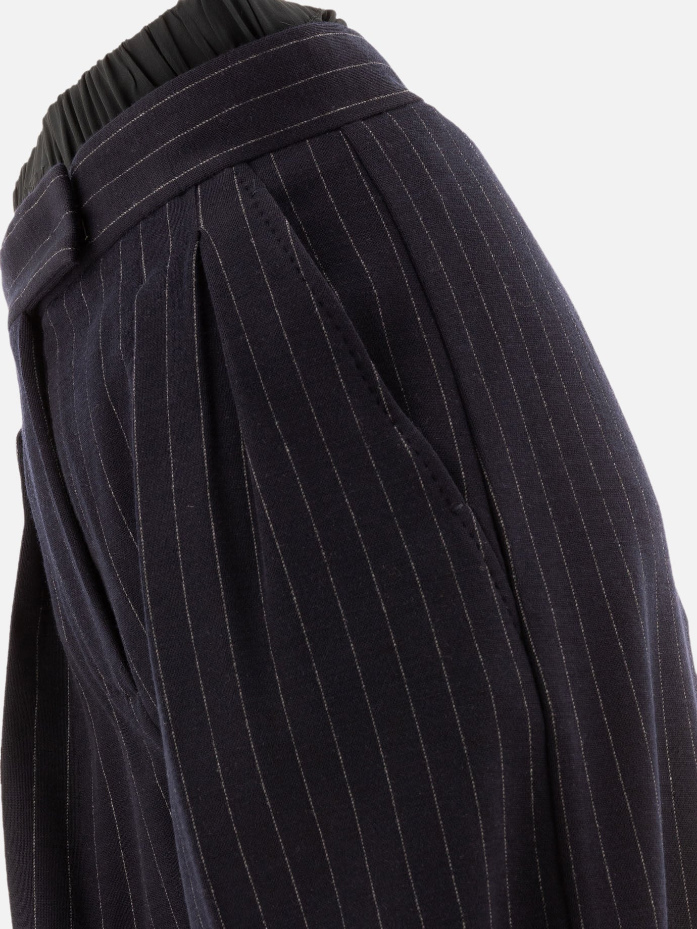 "Piroghe" pinstriped trousers