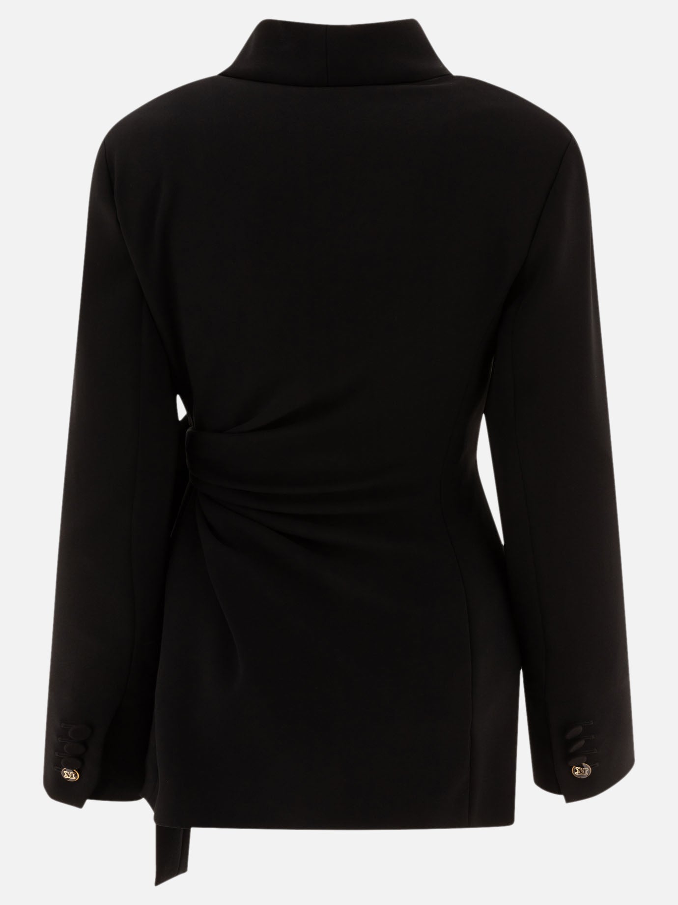 Max Mara Pianoforte "Comma" blazer with ribbon Black