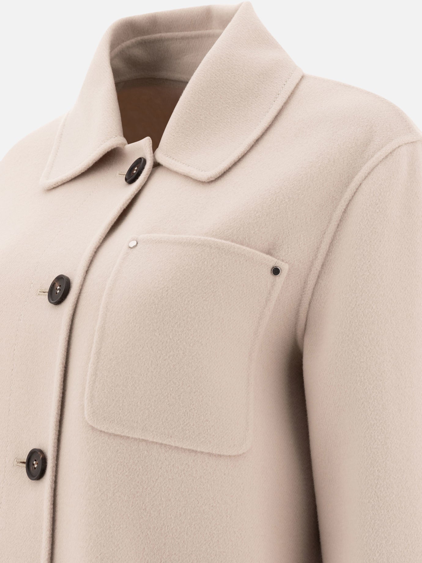 Max Mara S Wool short coat Beige