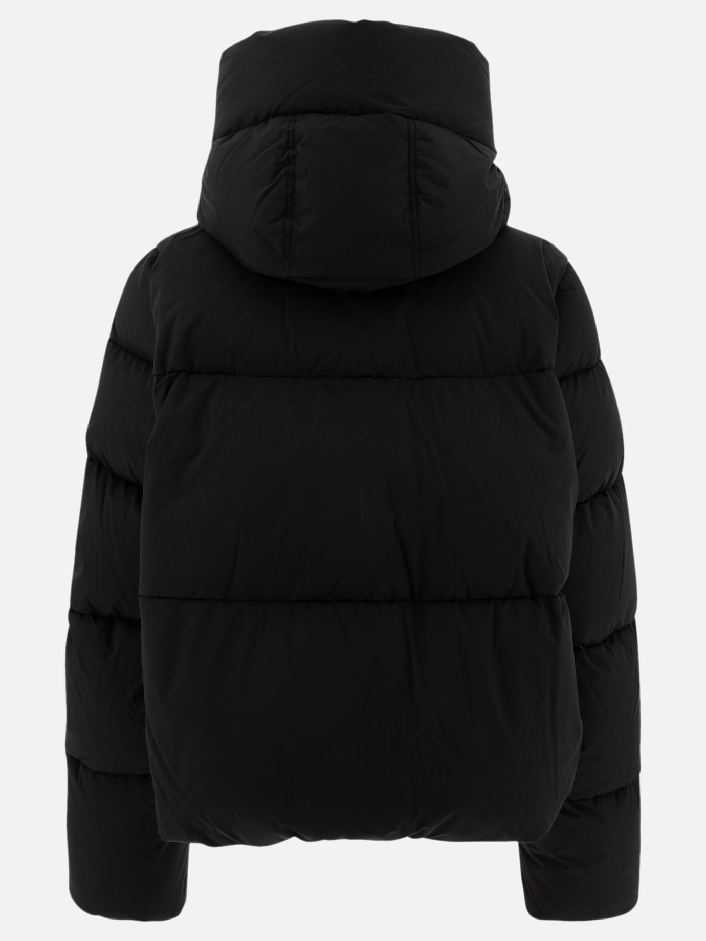 Max Mara Sportmax Oversize down jacket in waterproof fabric Black