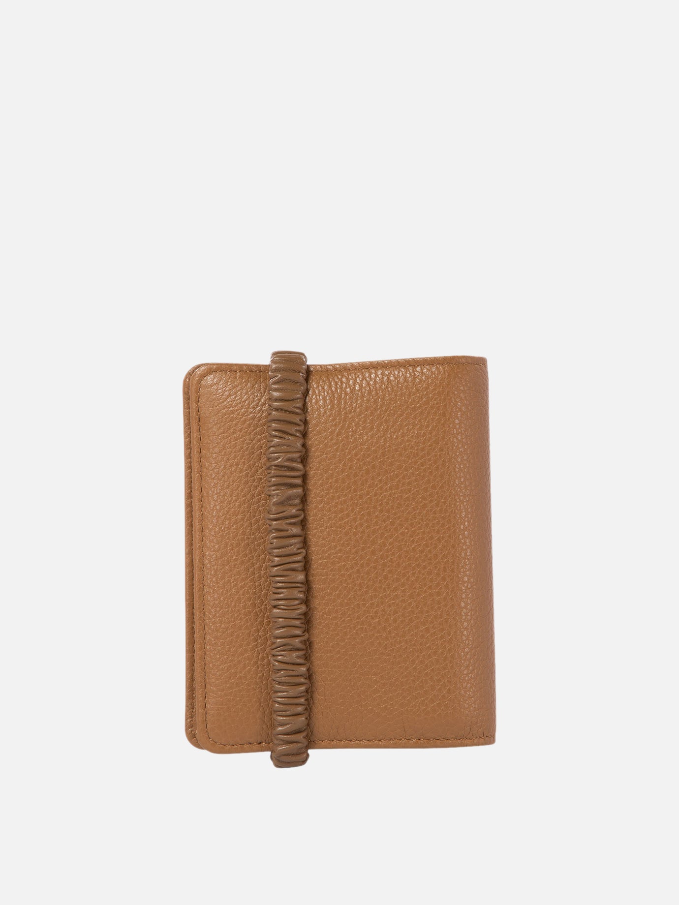 Miu Miu Wallet with logo Brown