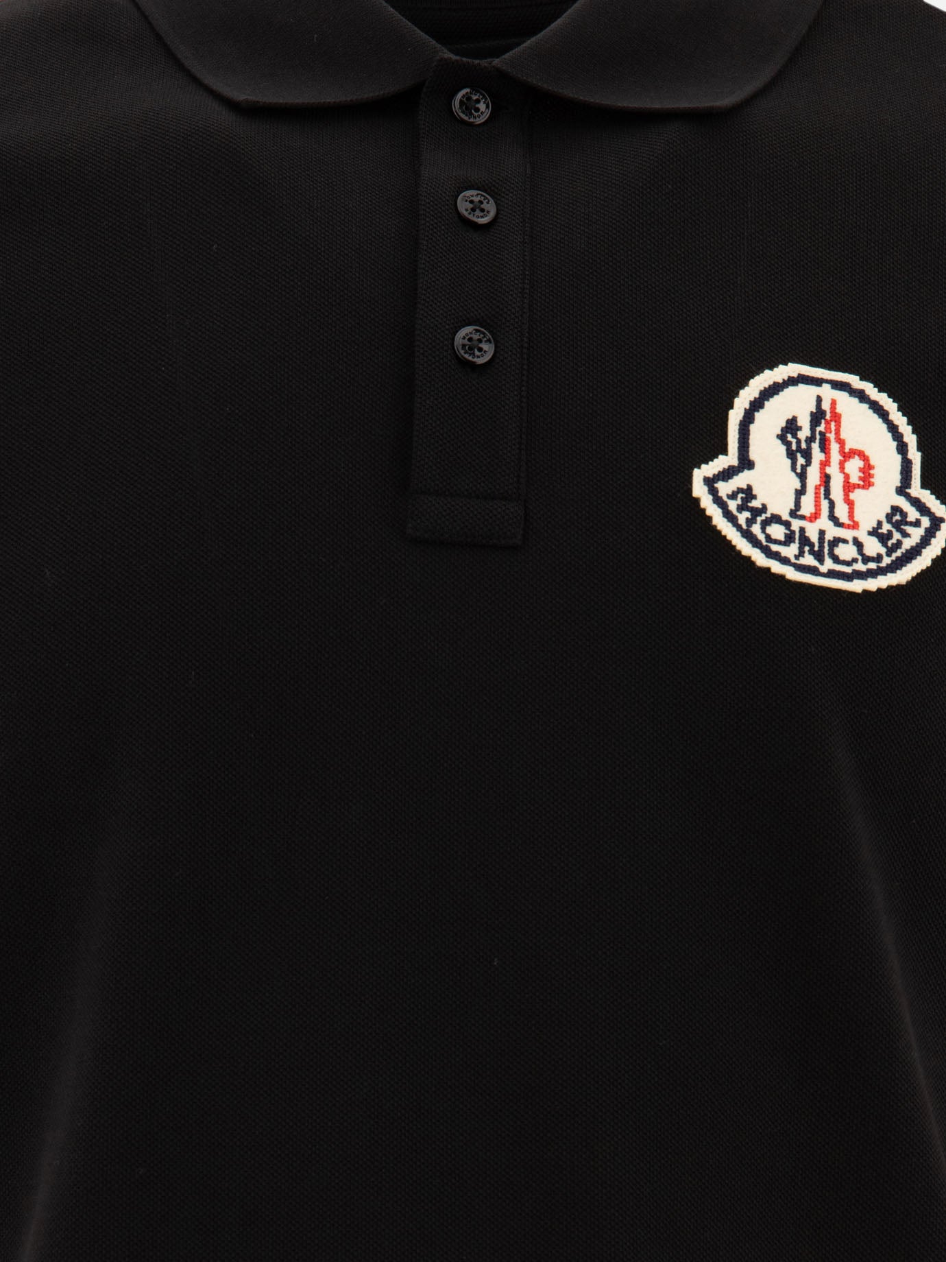 Moncler Polo shirt with logo Grey