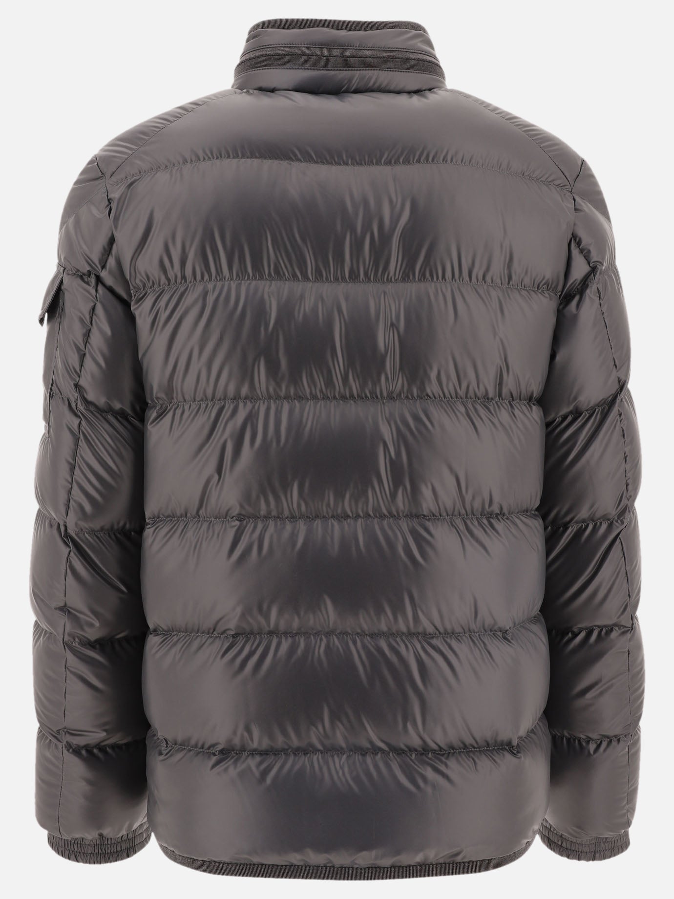 Down jackets Solid colour  Grey - Moncler Men | PDP | VIETTI Online Store | thumbnail_2
