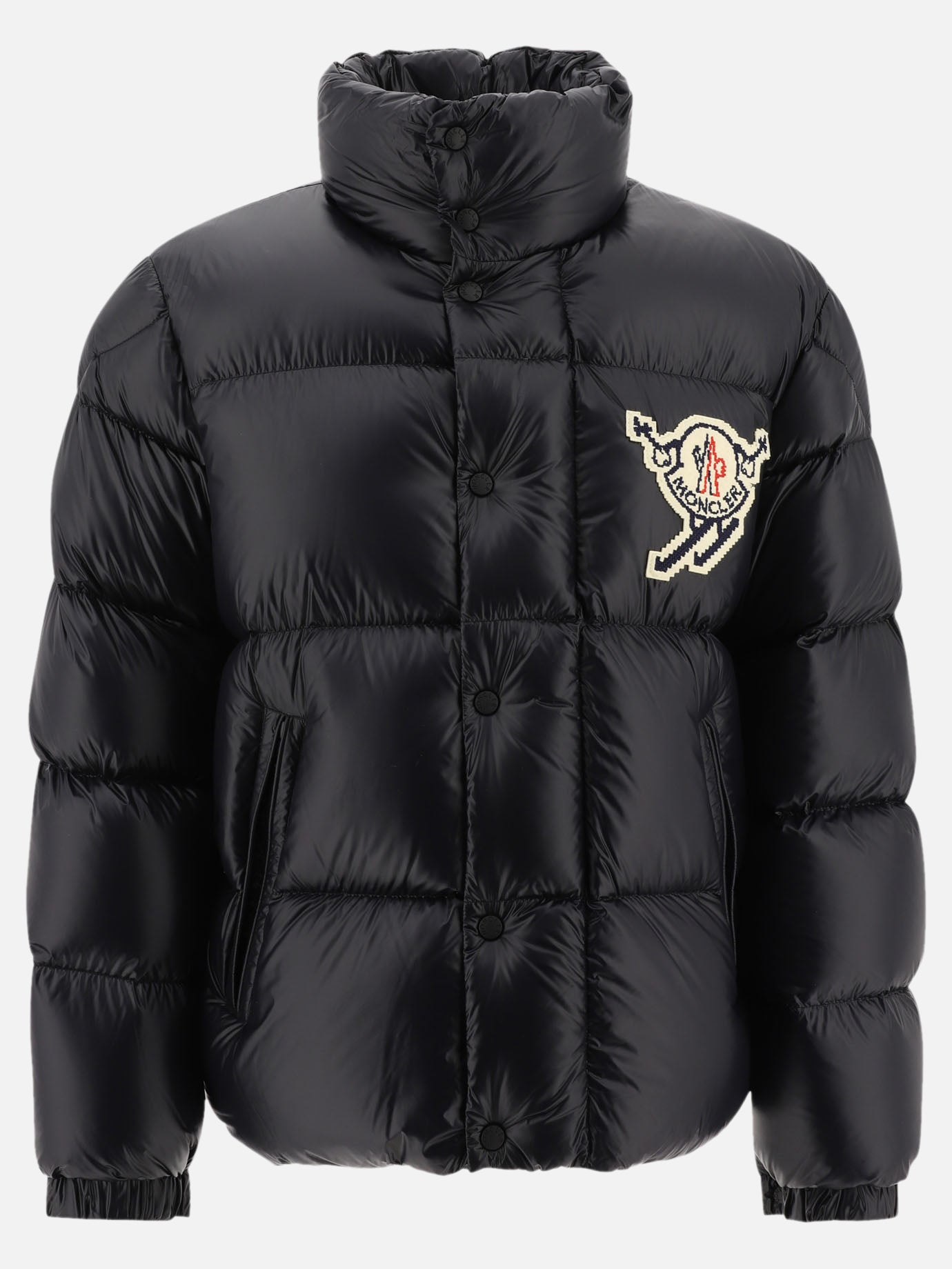 Down jackets Solid colour  Black - Moncler Men | PDP | VIETTI Online Store | thumbnail