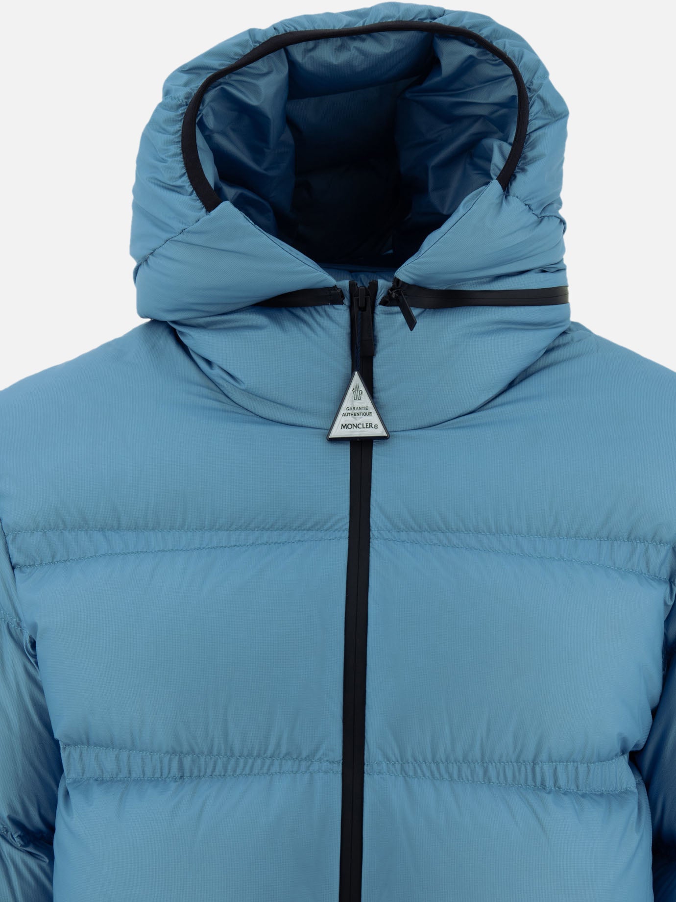 Down jackets Solid colour  Light blue - Moncler Men | PDP | VIETTI Online Store | thumbnail_3