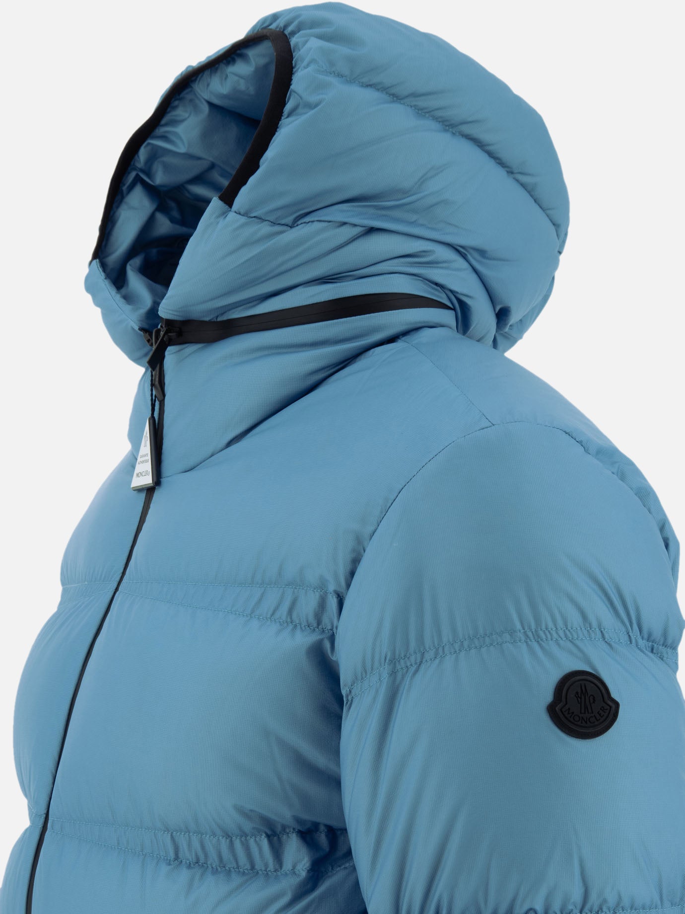 Down jackets Solid colour  Light blue - Moncler Men | PDP | VIETTI Online Store | thumbnail_4