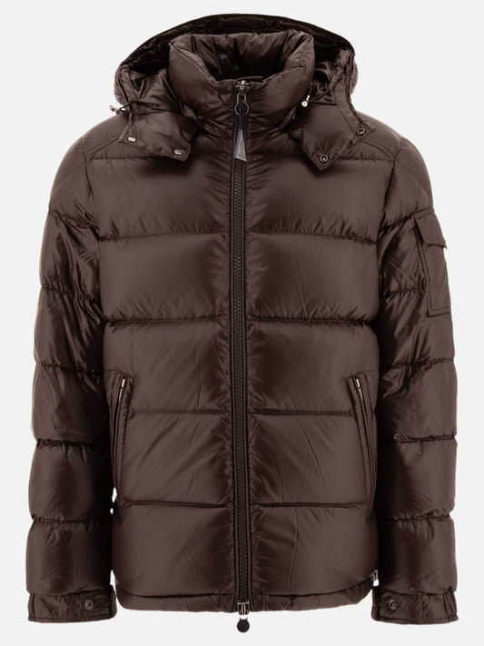 Down jackets Solid colour  Brown - Moncler Men | PLP | VIETTI Online Store 
