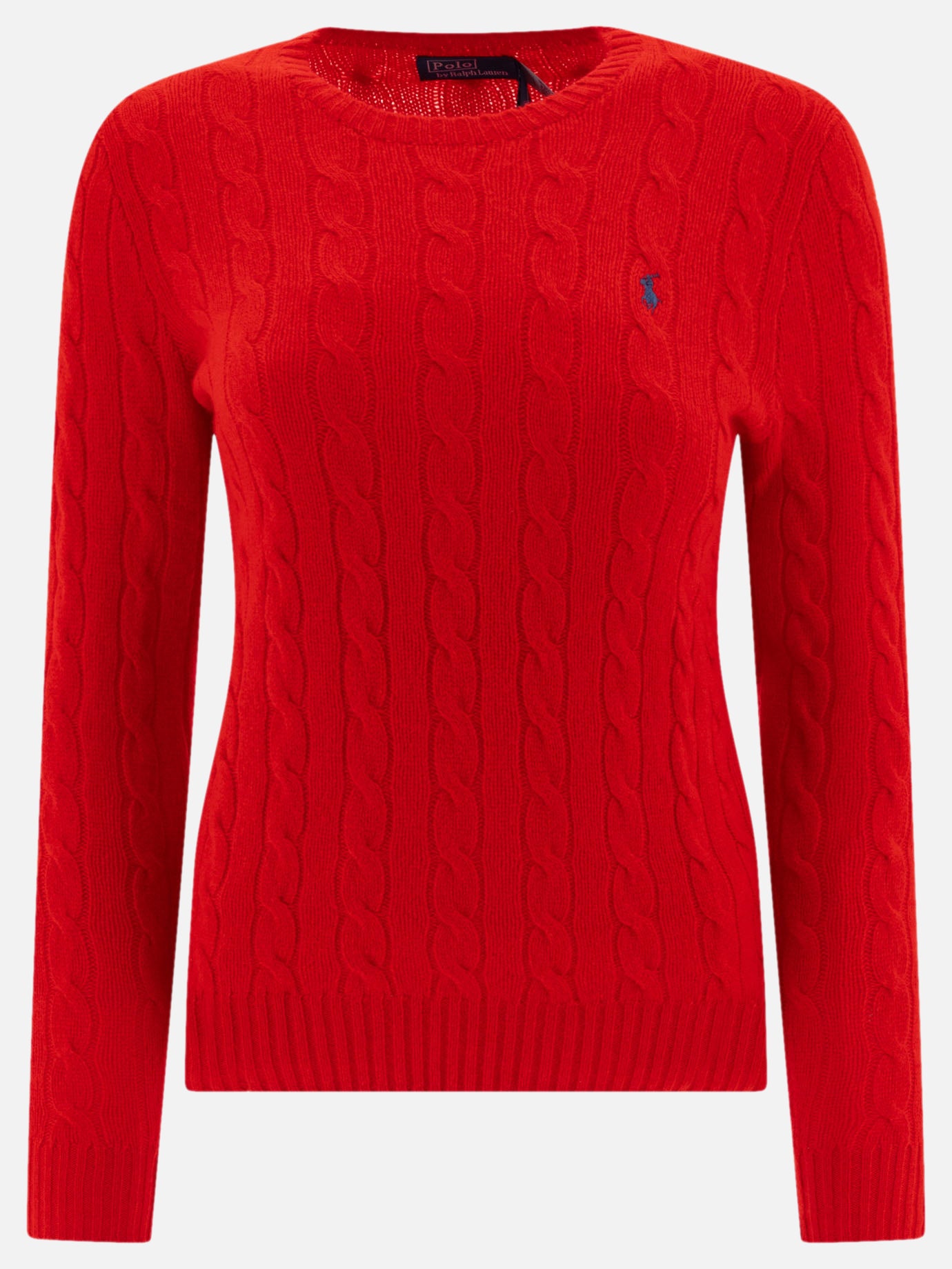 Polo Ralph Lauren "Pony" cable-knit sweater Red