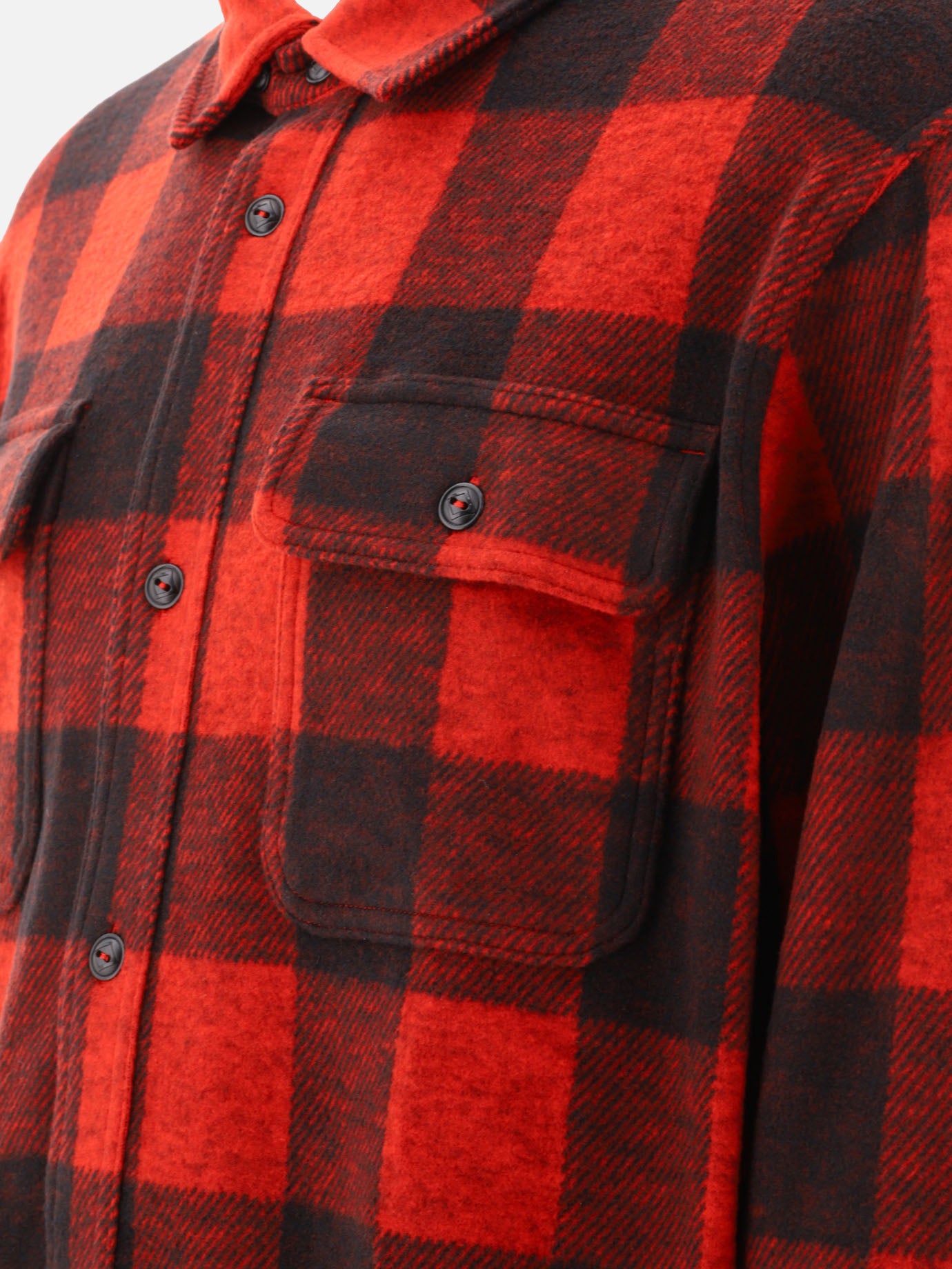 Polo Ralph Lauren Classic-fit plaid knit flannel workshirt Red