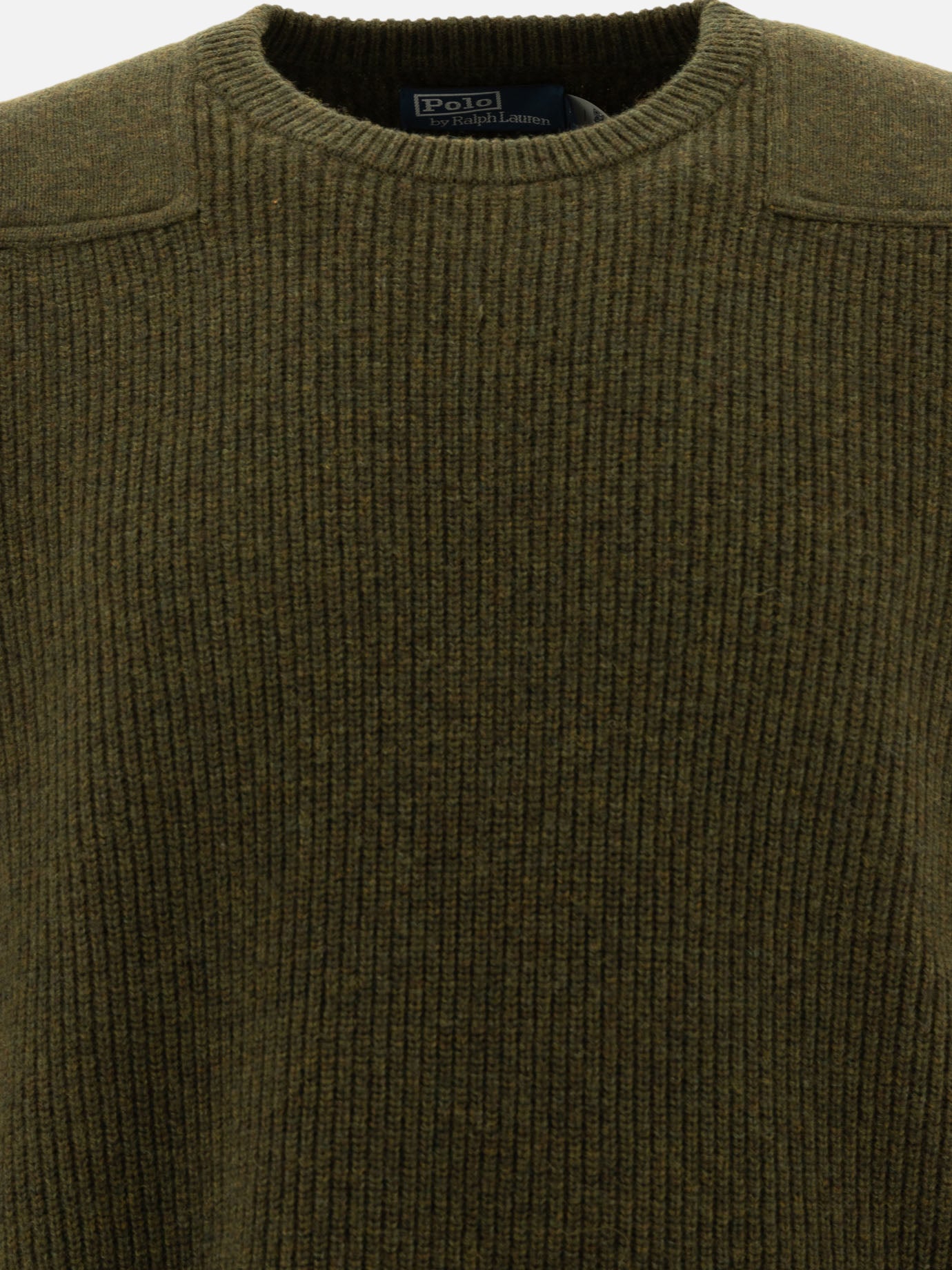 Polo Ralph Lauren Wool sweater with contrasting panels Green