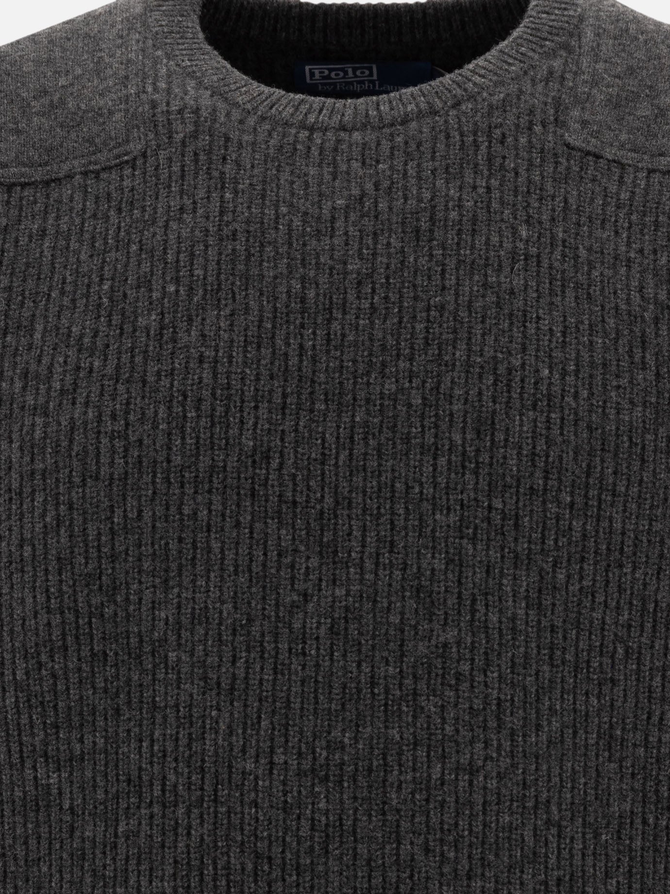 English rib wool sweater