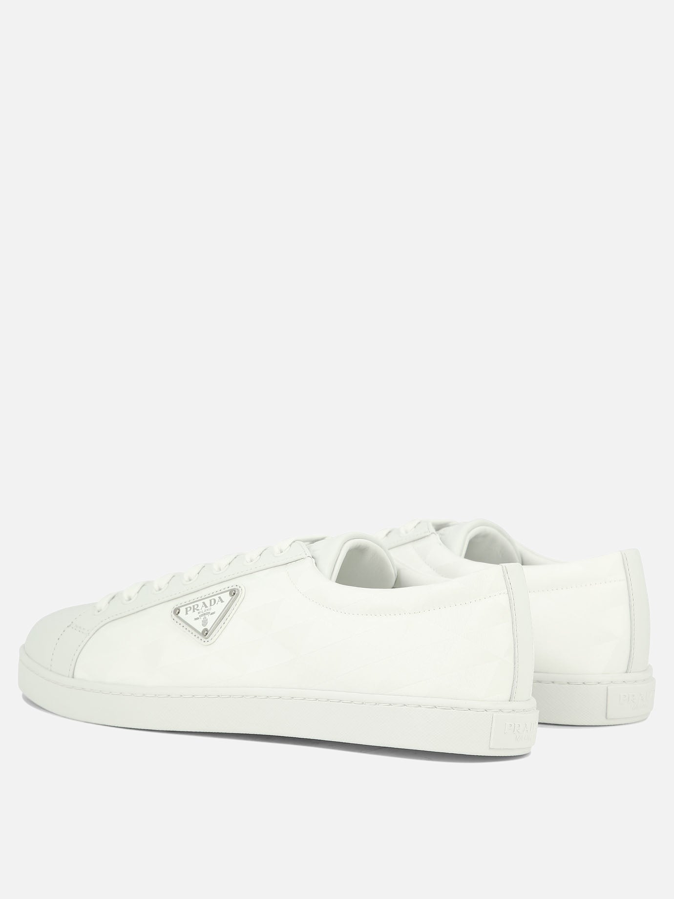 Leather and Re-Nylon sneakers