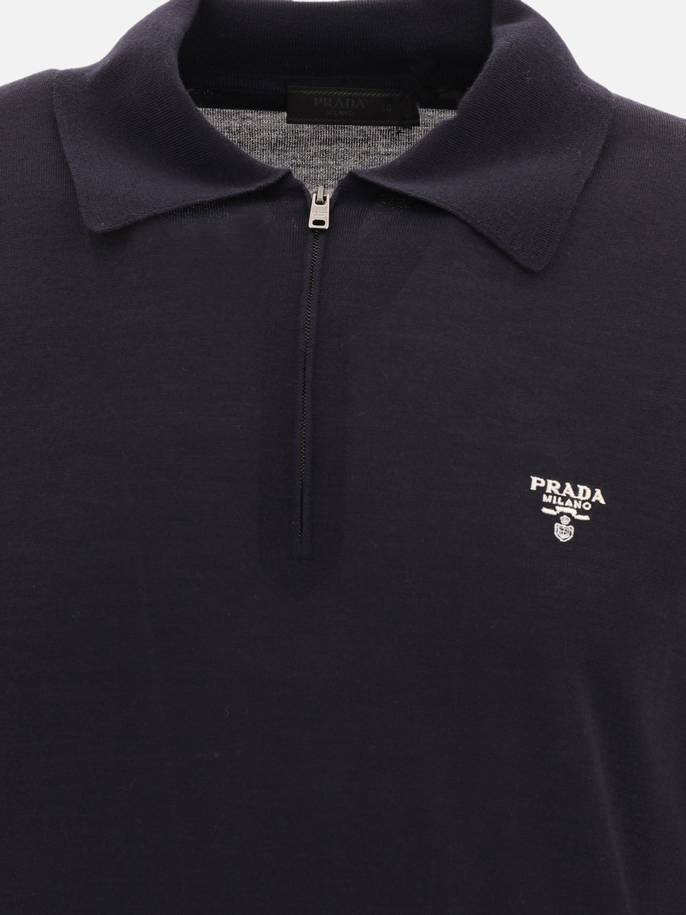 Virgin wool polo shirt