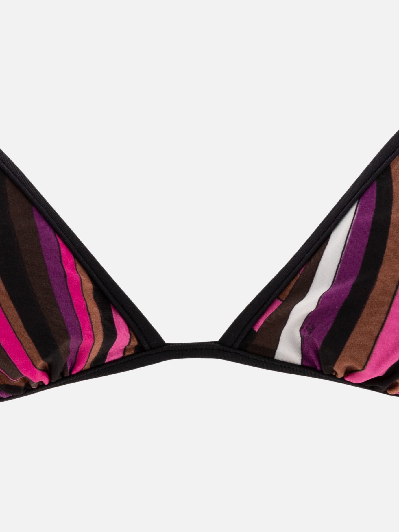 Pucci Iride-print bikini top Fuchsia