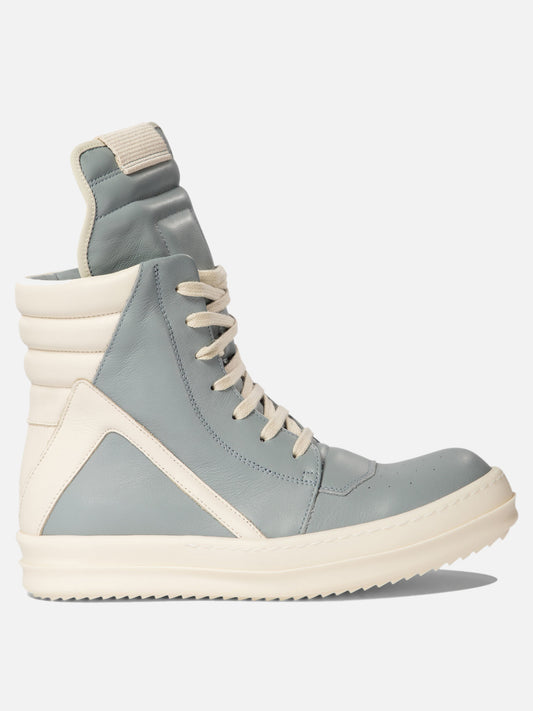 High top sneakers 100% calf leather - 100% rubber  Light blue - Rick Owens Women | PLP | VIETTI Online Store 
