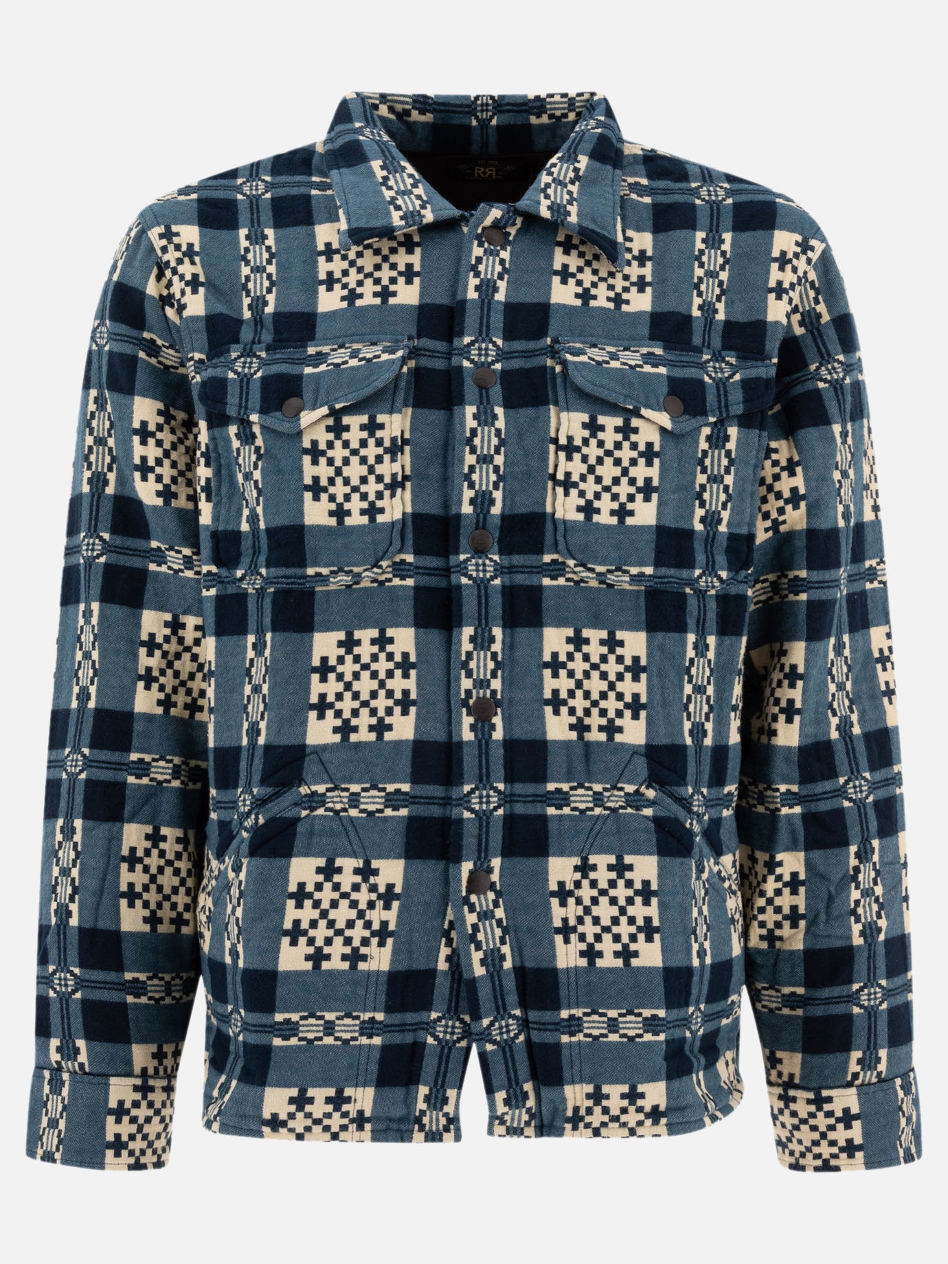 Overshirt jackets Print  Blue - RRL by Ralph Lauren Men | PDP | VIETTI Online Store | thumbnail