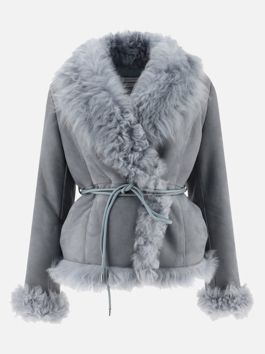 Leather jackets Solid colour  Light blue - Saks Potts Women | PLP | VIETTI Online Store 
