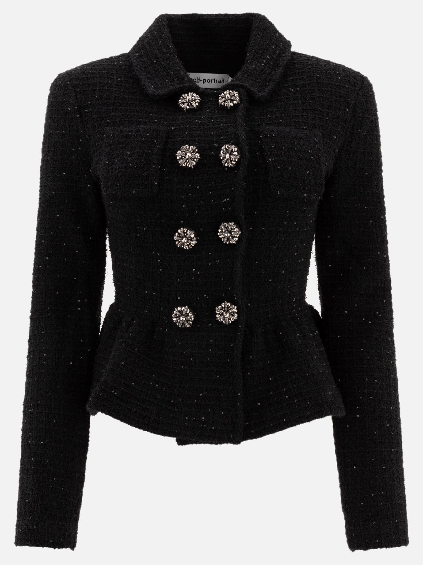Blazers Solid colour  Black - Self-portrait Women | PDP | VIETTI Online Store | Zoom-Modal
