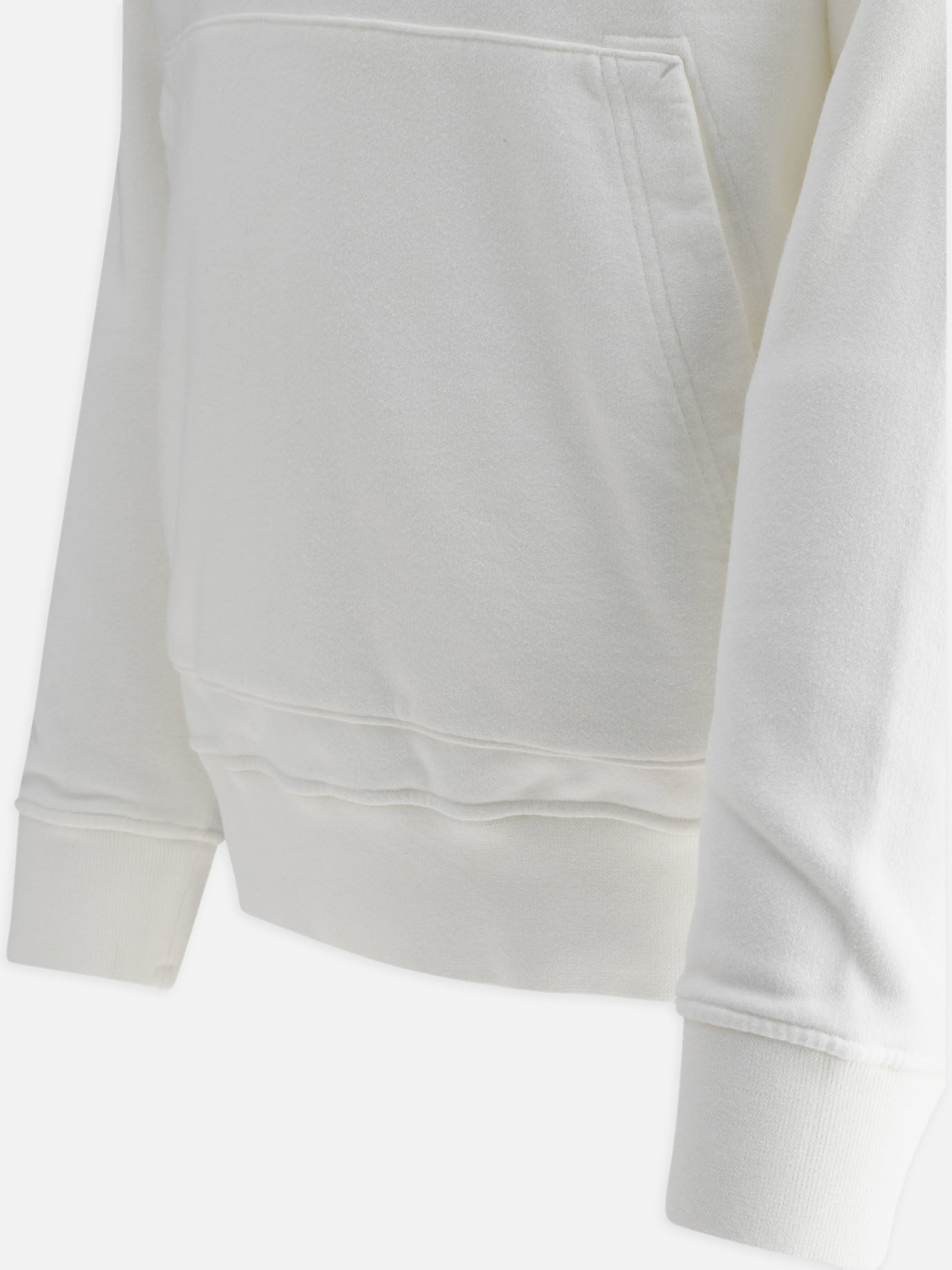 Stone Island “Optical Three” embroidered hoodie White