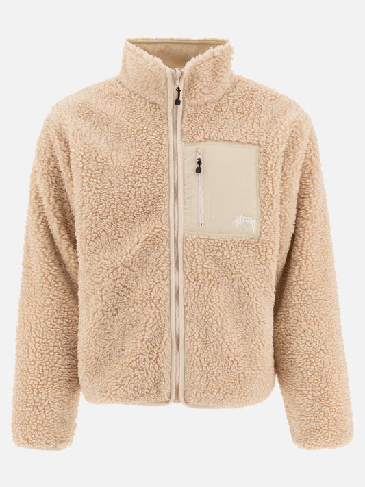 Stüssy Reversible sherpa jacket Beige