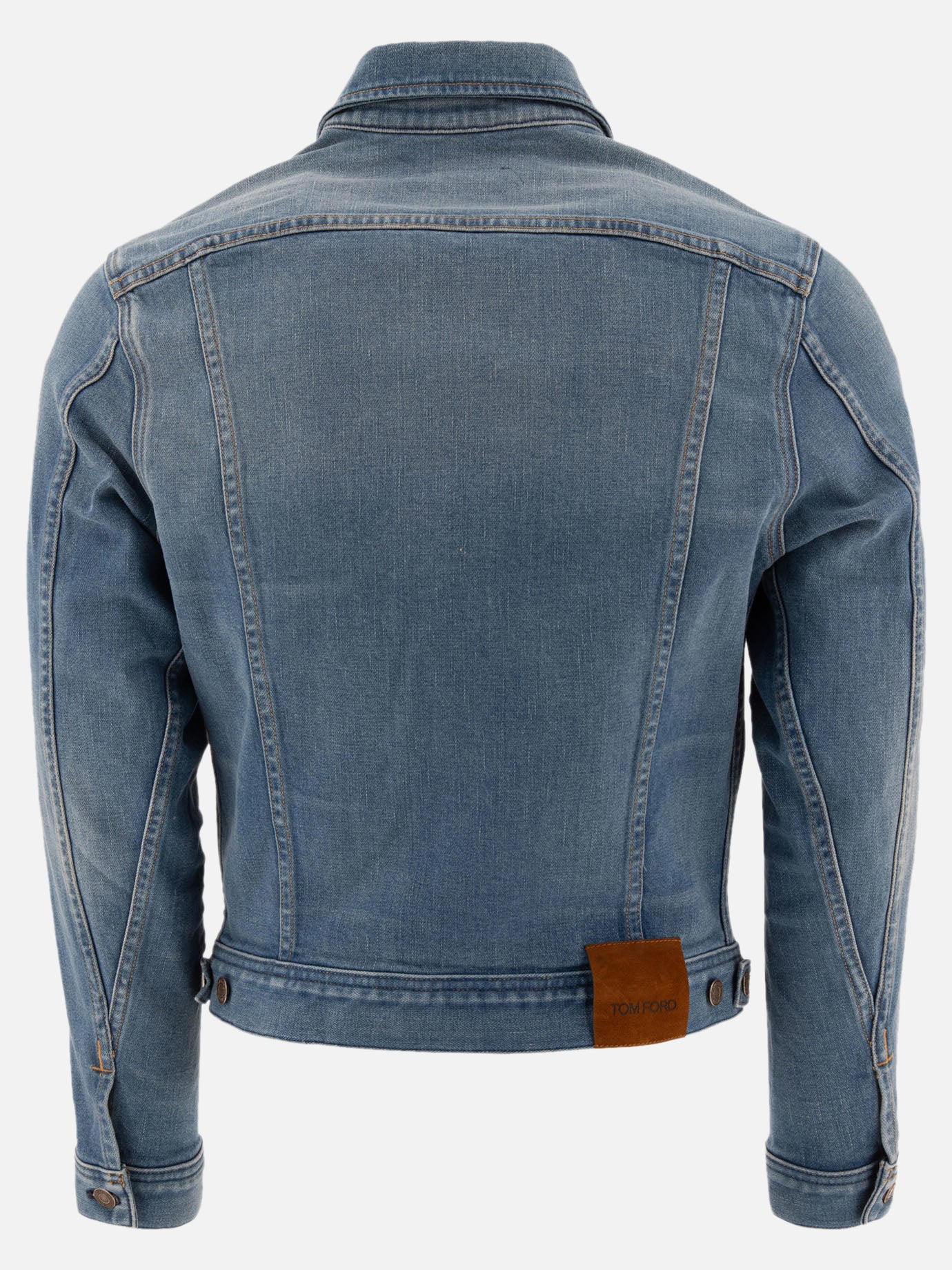 Denim jackets Solid colour  Blue - Tom Ford Men | PDP | VIETTI Online Store | thumbnail_2