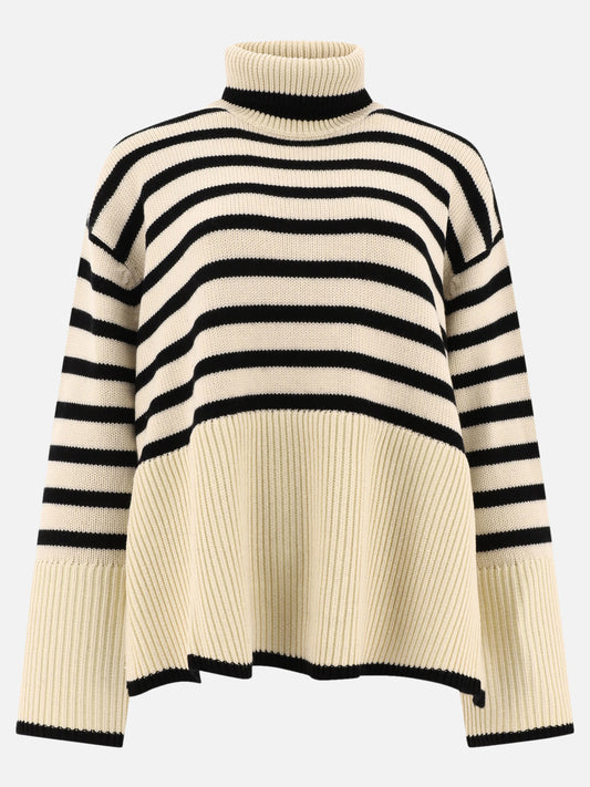 Toteme "Signature Stripe" turtleneck sweater White