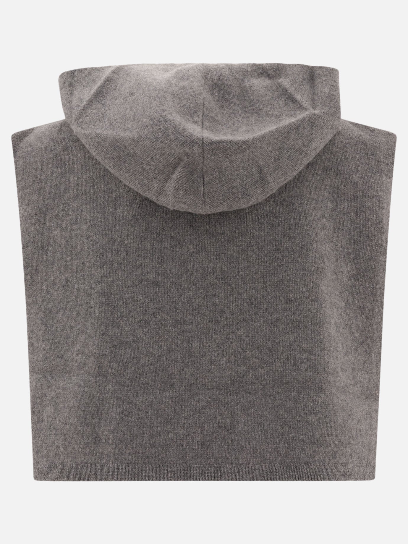 Toteme Hooded bib in wool and cashmere Grey